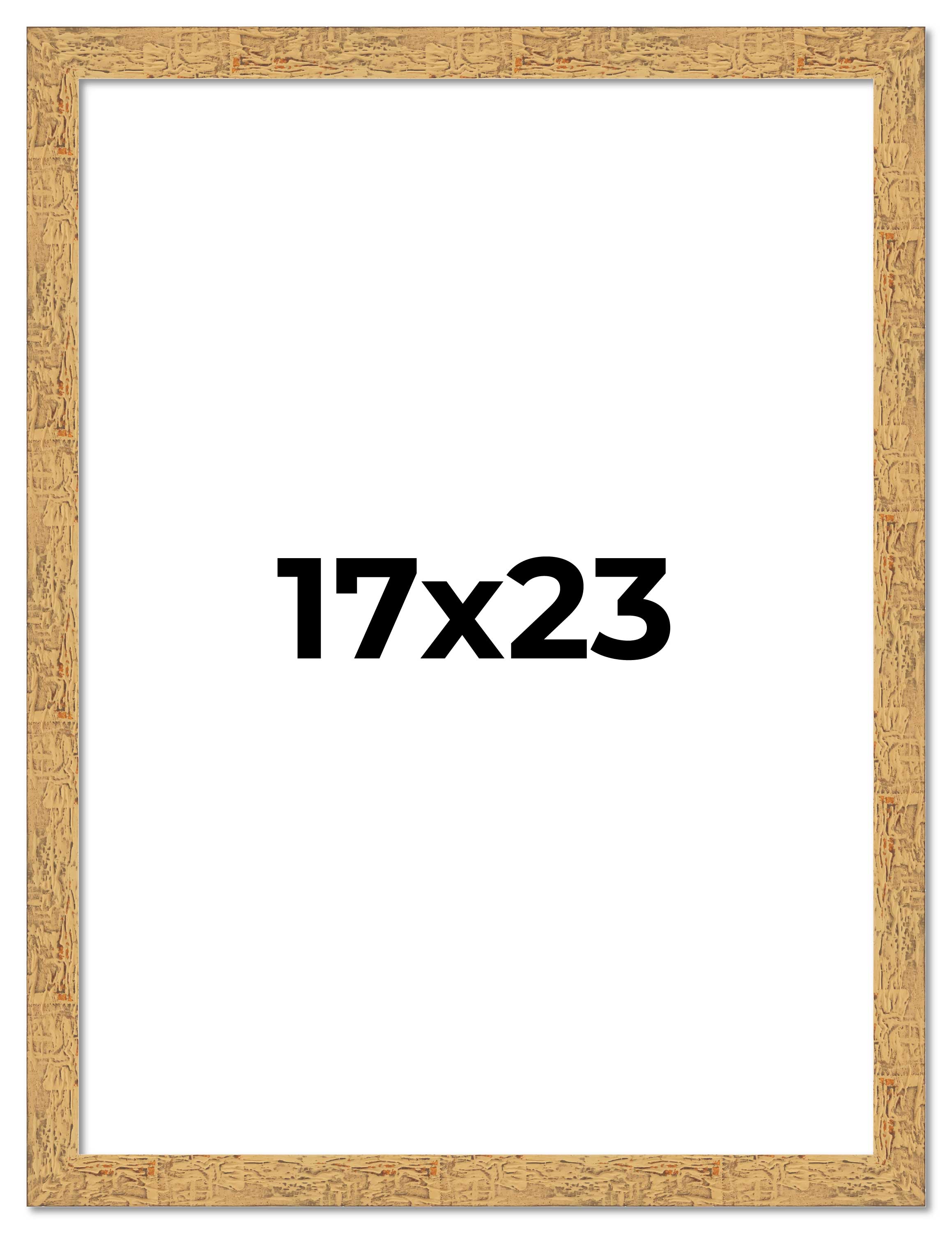 17x23 Frame Beige Real Wood Picture Frame Width 1.25 inches | Interior Frame Dep main product image