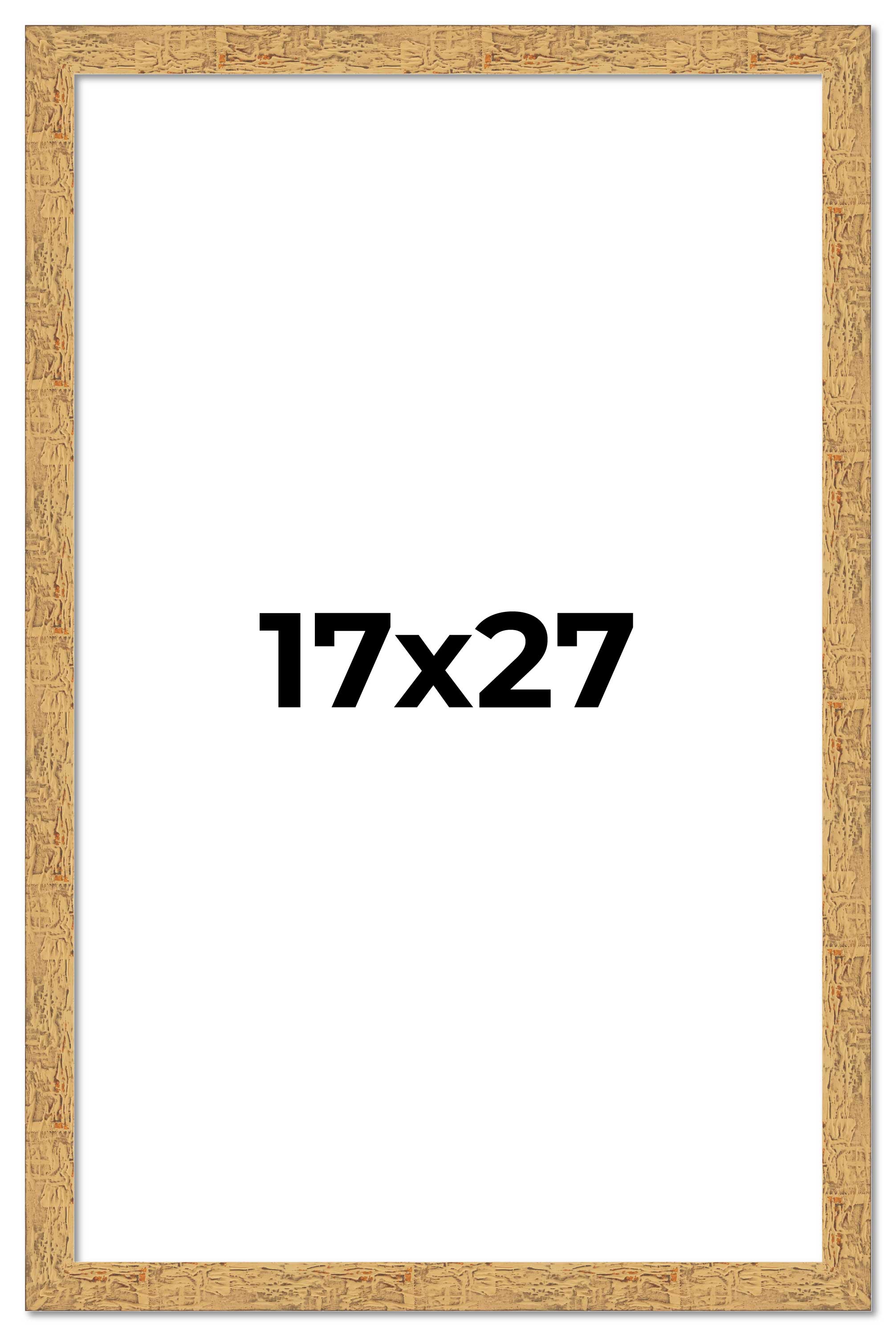 17x27 Frame Beige Real Wood Picture Frame Width 1.25 inches | Interior Frame Dep main product image