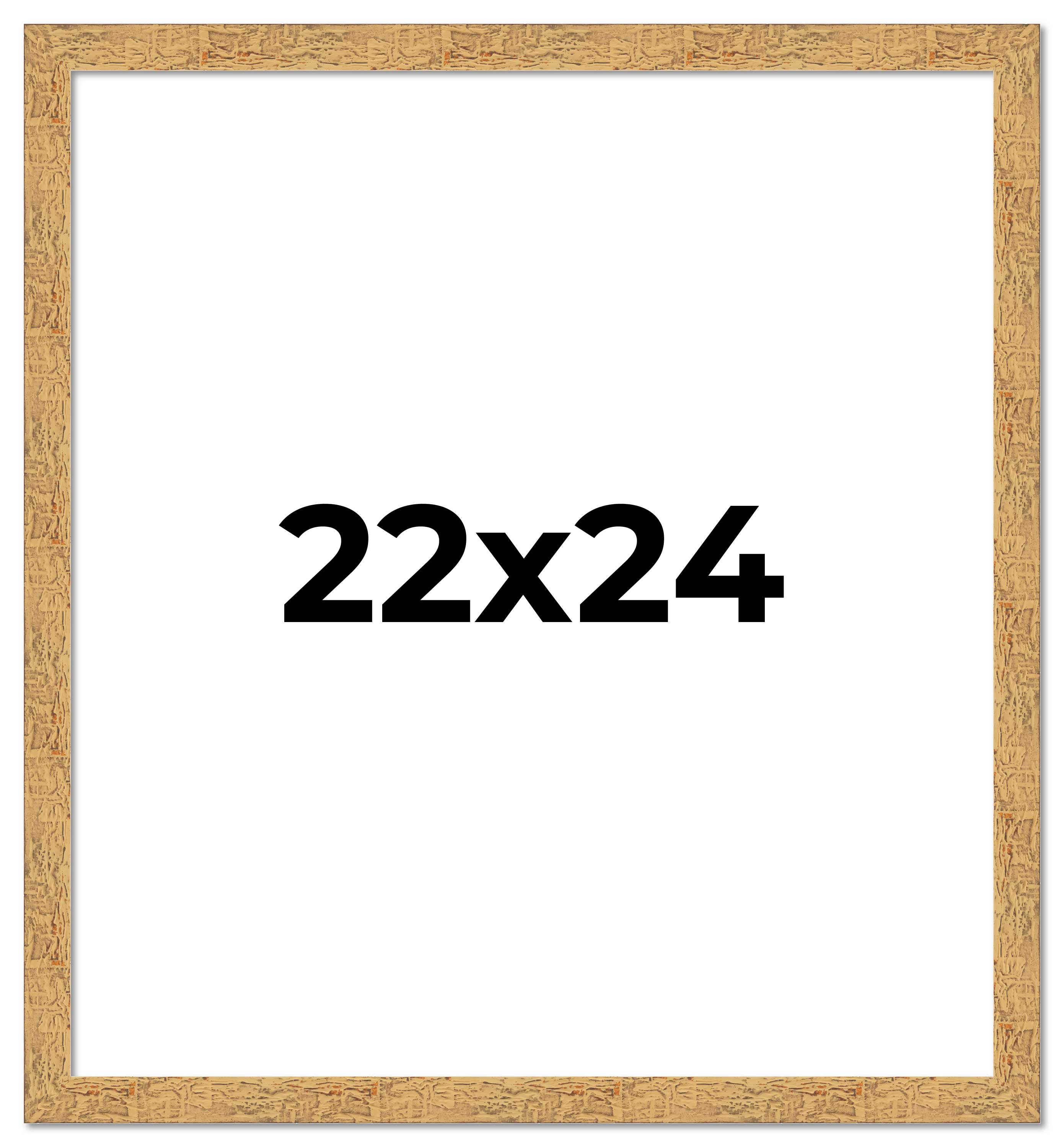 22x24 Frame Beige Real Wood Picture Frame Width 1.25 inches | Interior Frame Dep main product image