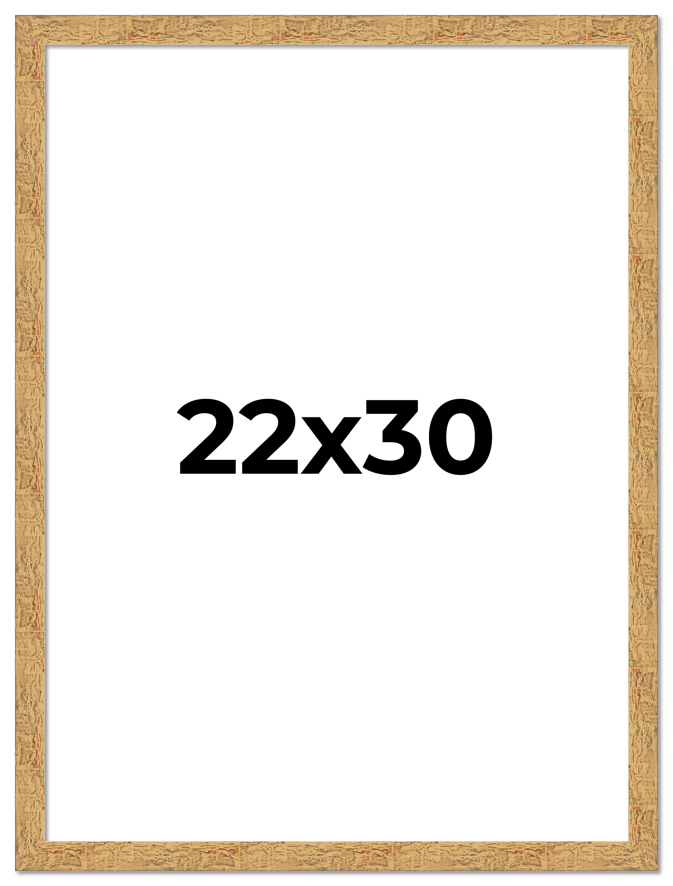 22x30 Frame Beige Real Wood Picture Frame Width 1.25 inches | Interior Frame Dep main product image