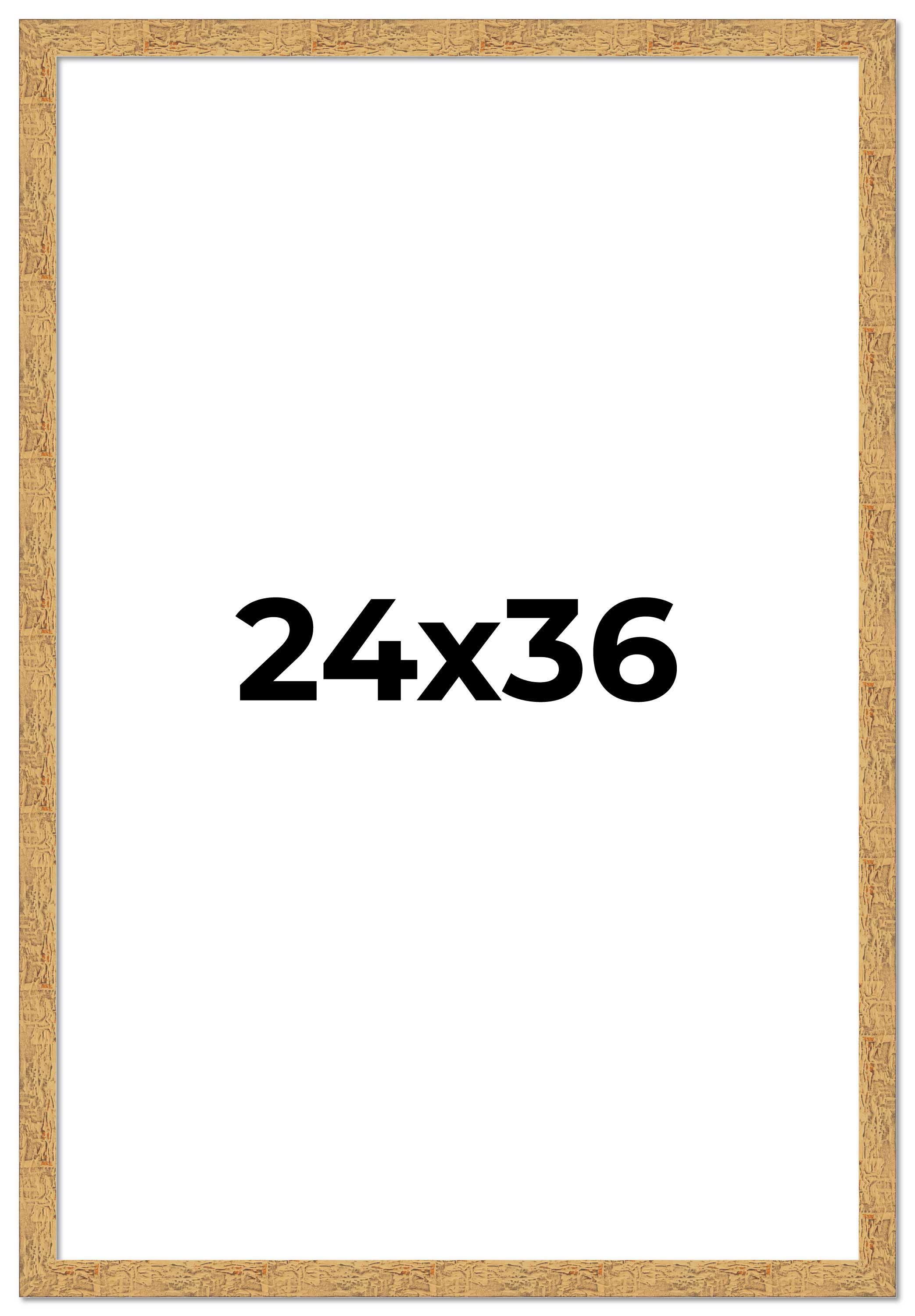 24x36 Frame Beige Real Wood Picture Frame Width 1.25 inches | Interior Frame Dep main product image
