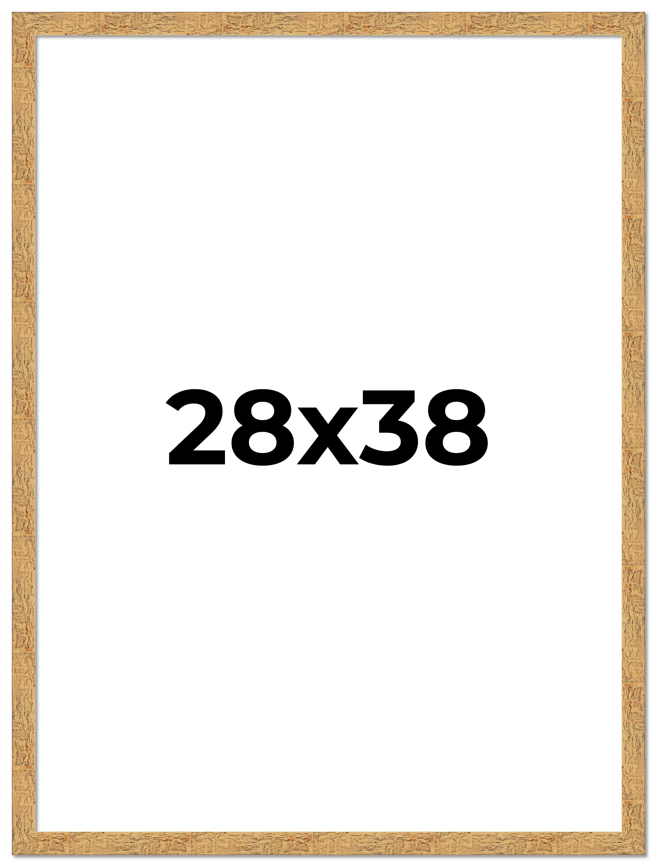 28x38 Frame Beige Real Wood Picture Frame Width 1.25 inches | Interior Frame Dep main product image