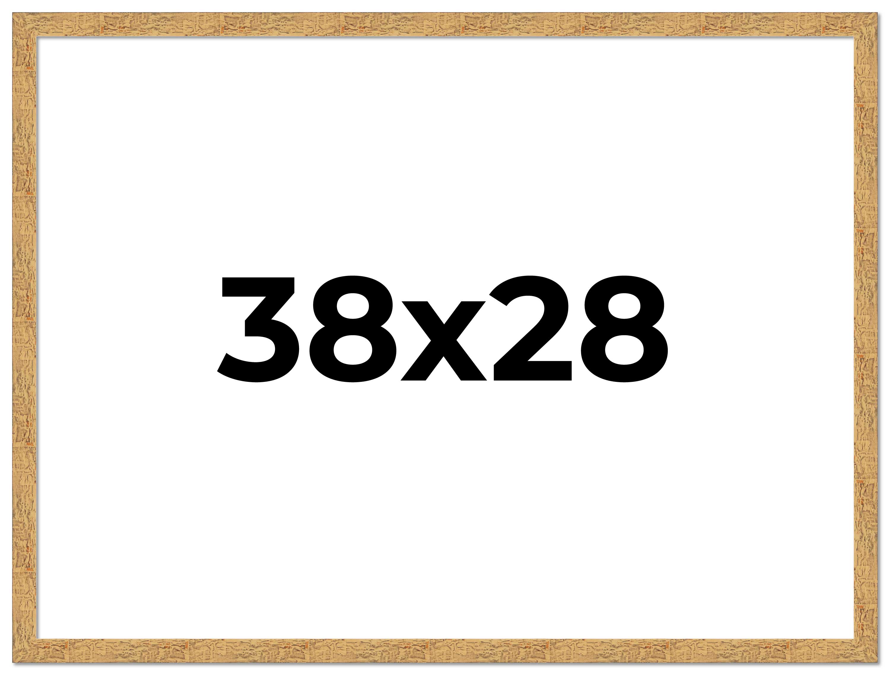 38x28 Frame Beige Real Wood Picture Frame Width 1.25 inches | Interior Frame Dep main product image