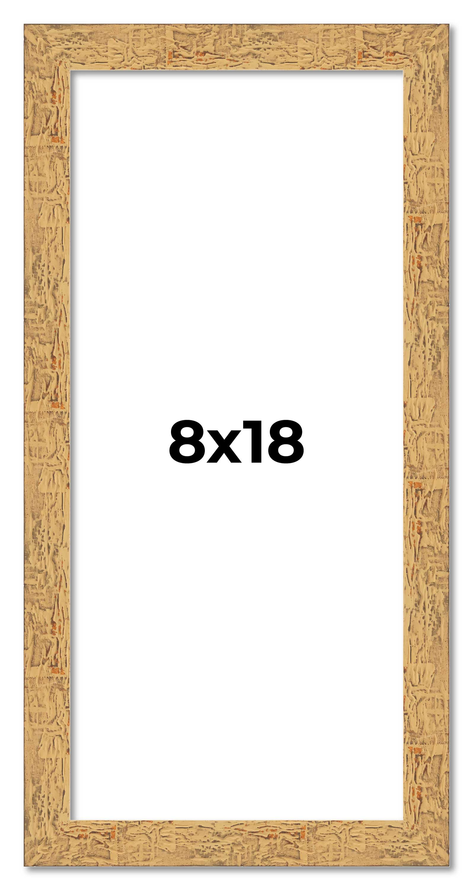 8x18 Frame Beige Real Wood Picture Frame Width 1.25 inches | Interior ...