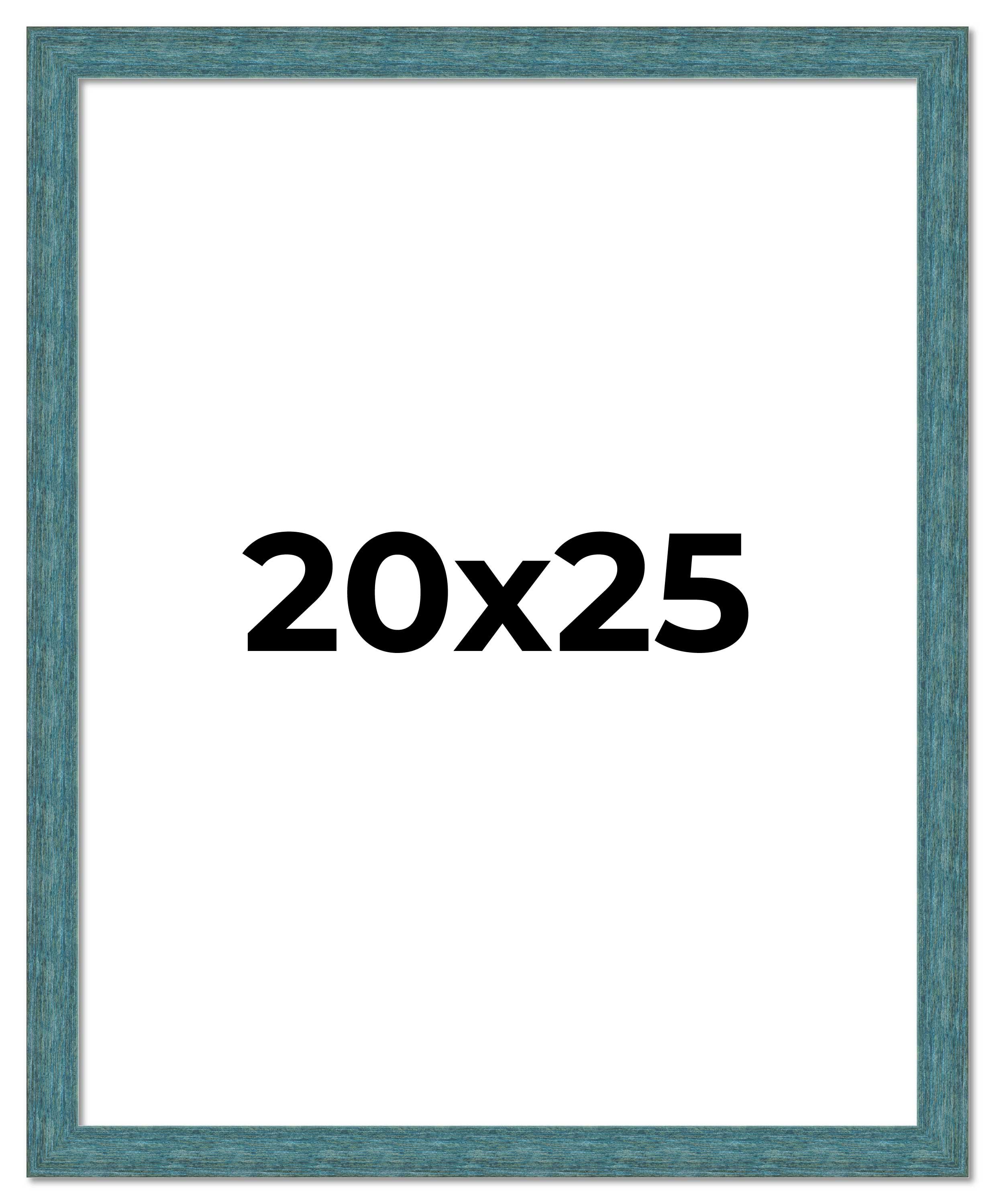 20x25 Frame Blue Rustic Barnwood Solid Wood Picture Frame Width 1.25 Inches | In main product image
