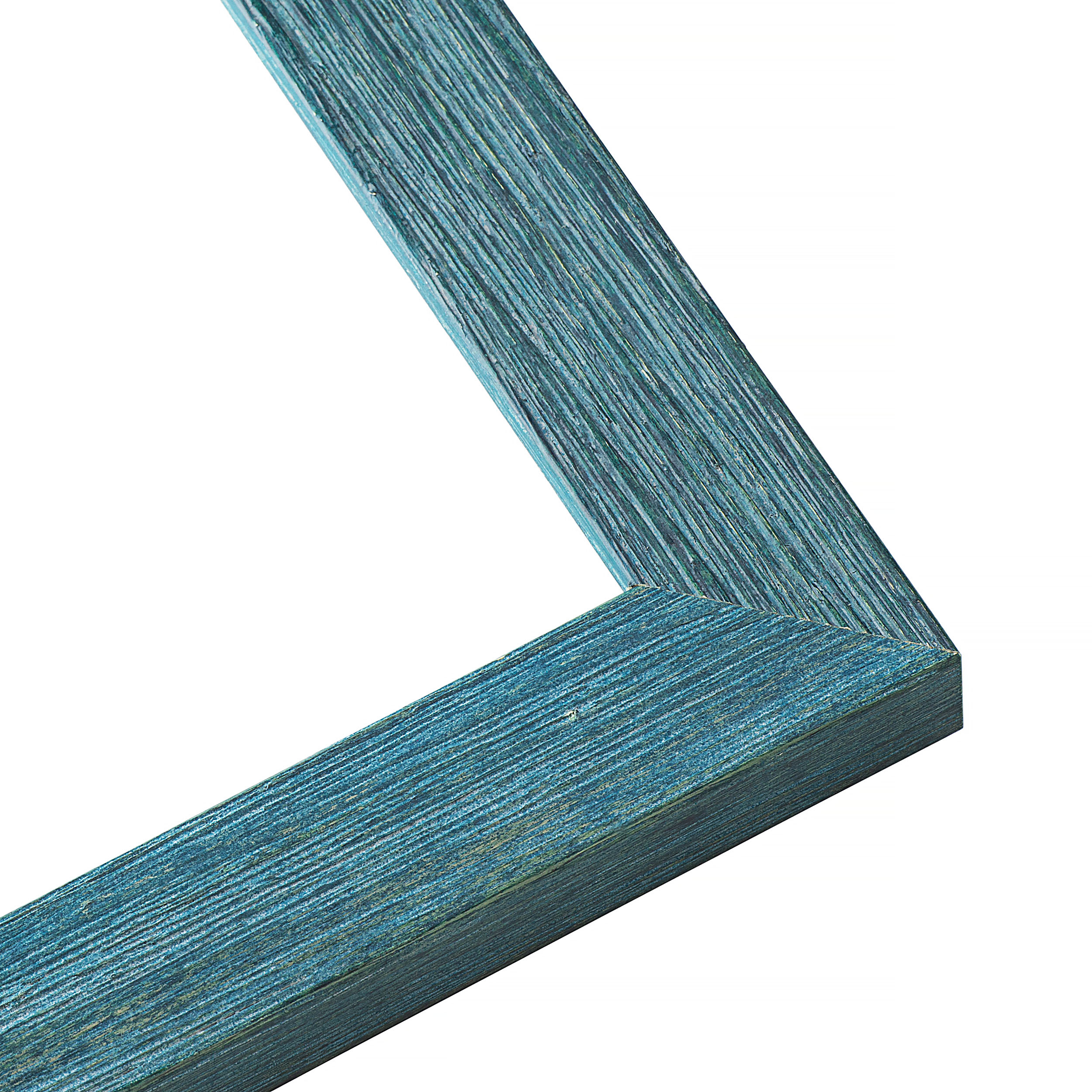 20x30 Rahmen Blau Rustikal Barnwood Massivholz Bilderrahmen Breite 1,25 cm | Zoll - Bild 2 von 9