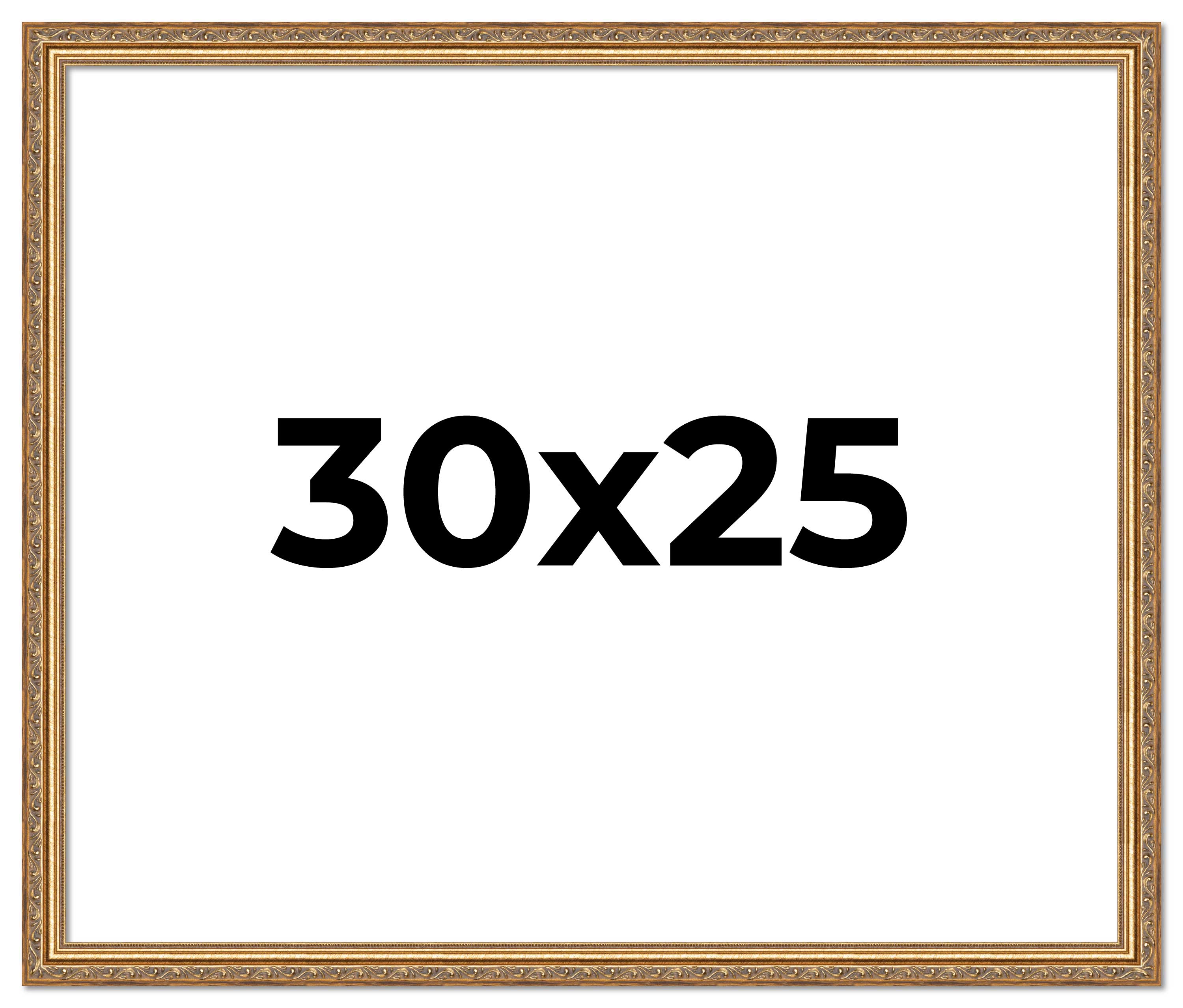 30x25 Frame Gold Solid Wood Picture Frame Width 1.25 Inches | Interior Frame Dep main product image