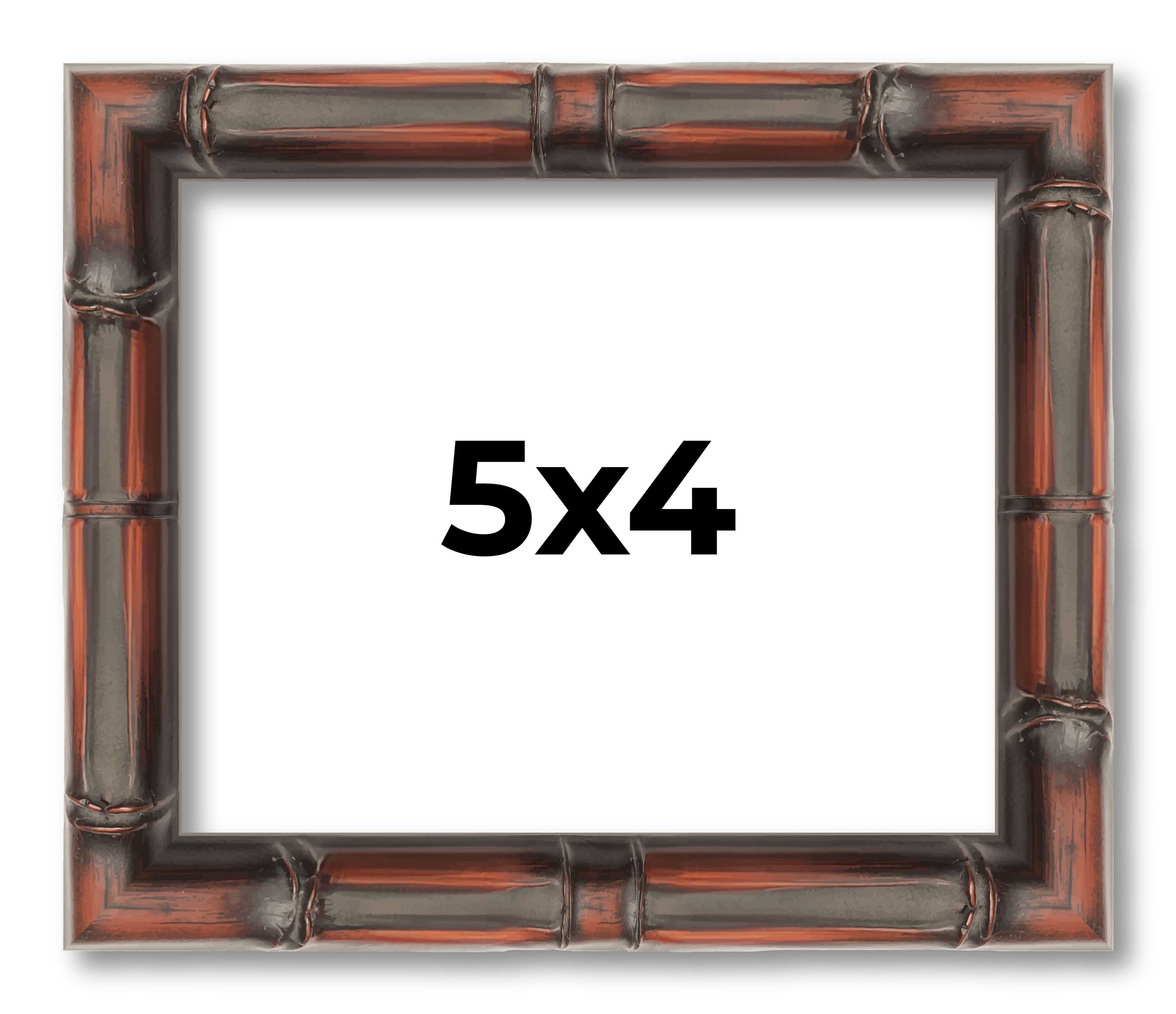 5×4 Thin Bamboo Picture Frame, UV Acrylic, 2 Finishes – Gold and Brown