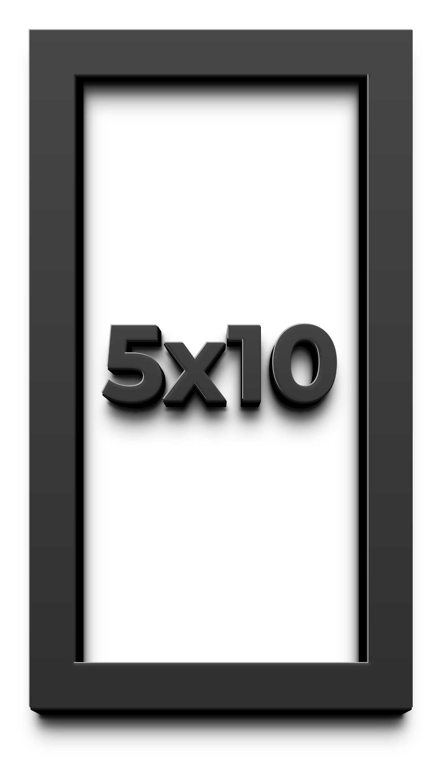 5×10 IN Shadow Box Frame Black | 2 Inches Deep Real Wood Contemporary Shadowbox
