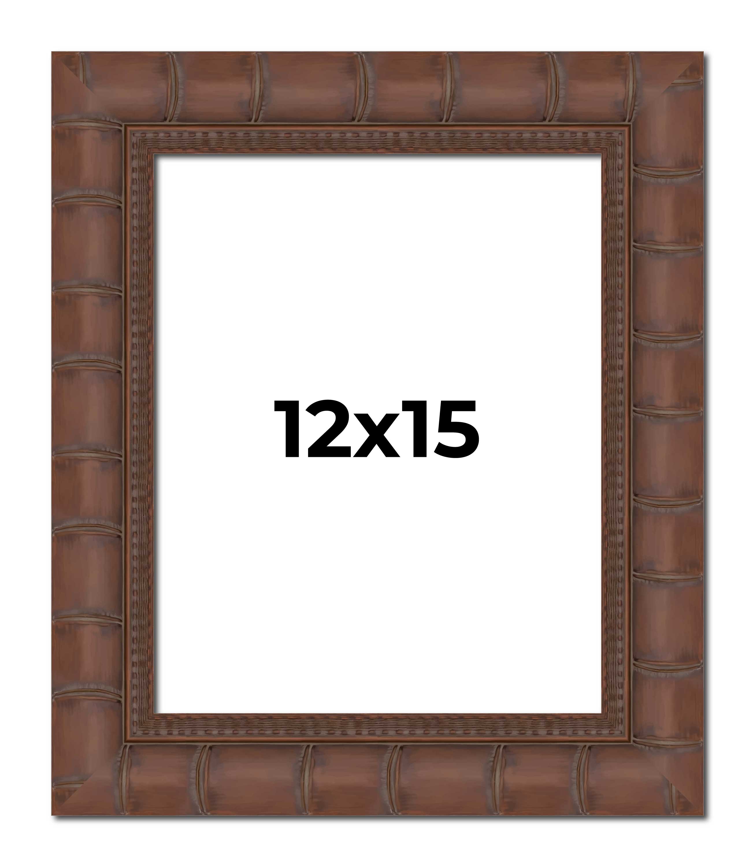 12×15 Frame Brown & Wood Tones Solid Wood Picture Frame Width 2.75 Inches | Inte