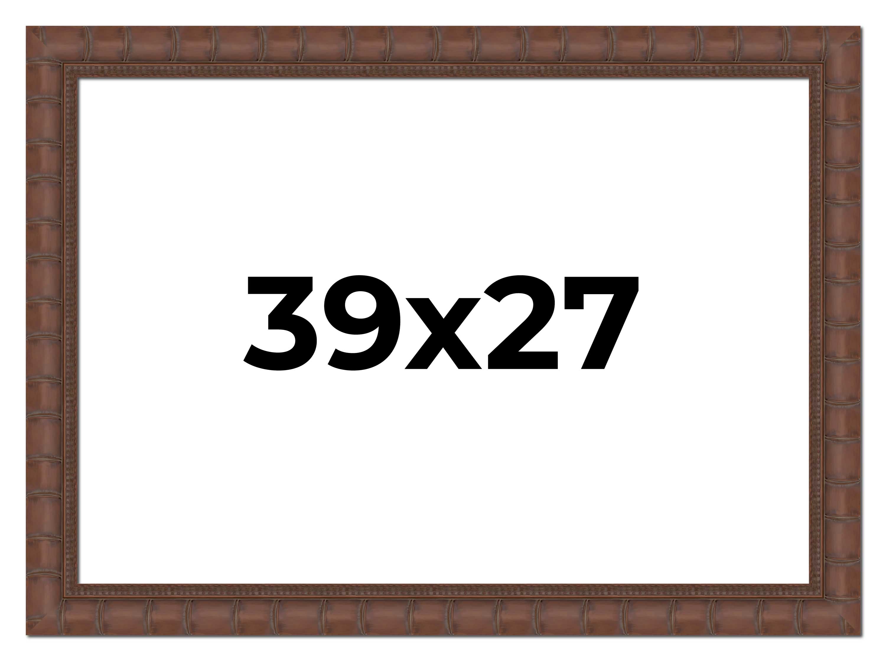 39×27 Wide Bamboo Picture Frame, UV Acrylic, 4 Finishes