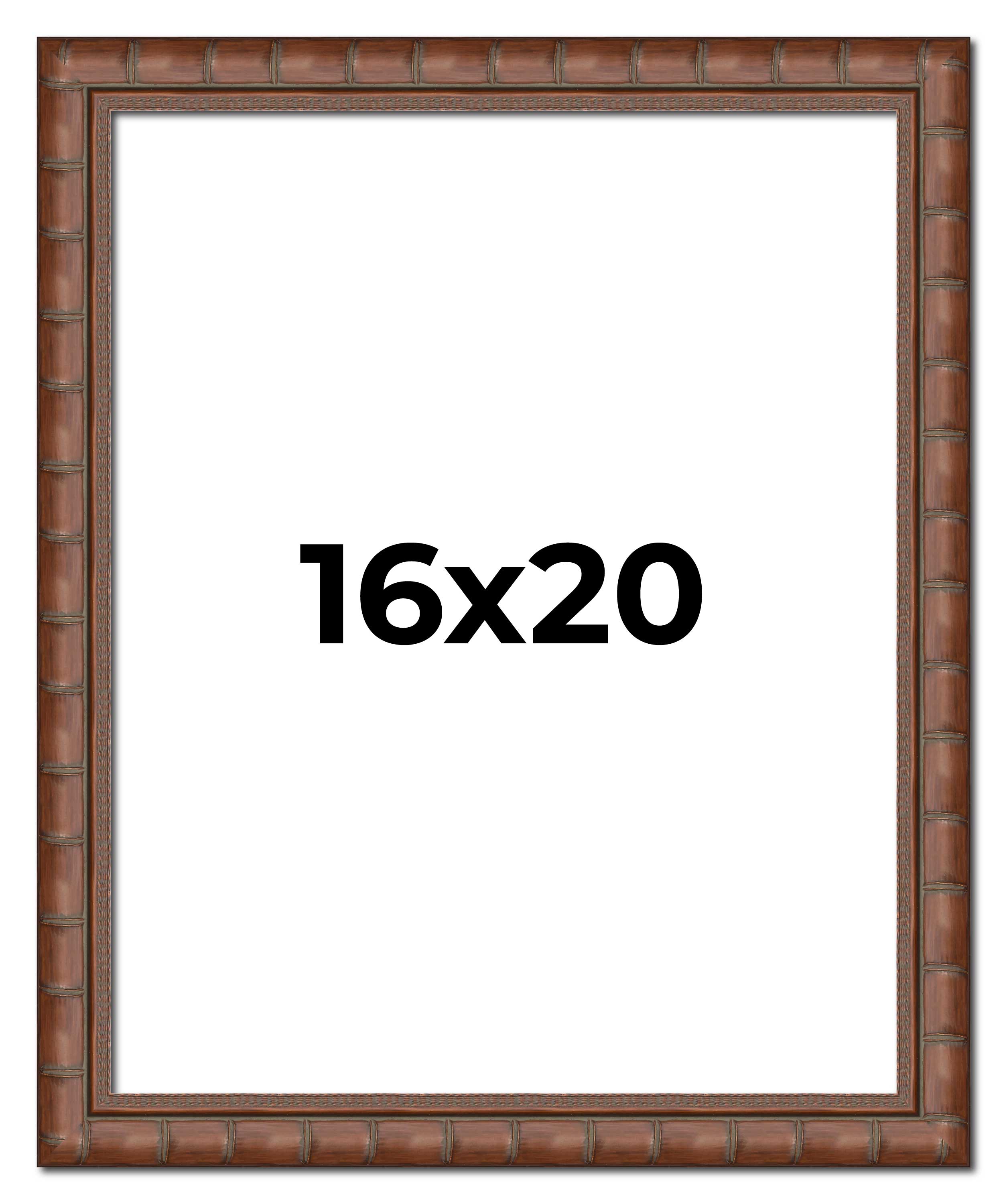 16x20 Modern Bamboo Picture Frame, UV Acrylic, 5 Finishes - Picture 15 of 42