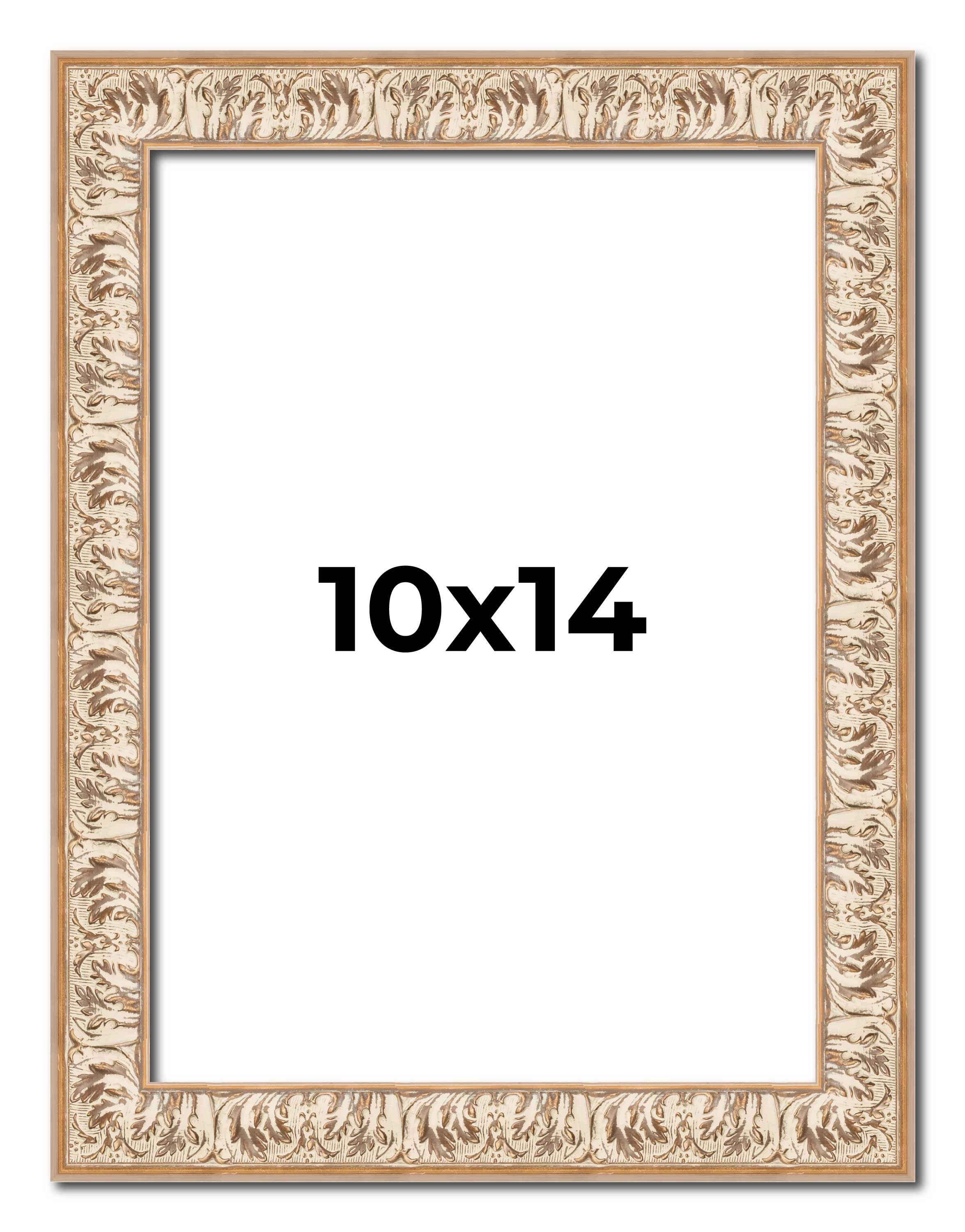 10x14 Frame White Real Wood Picture Frame Width 1.5 inches | Interior Frame Dept main product image