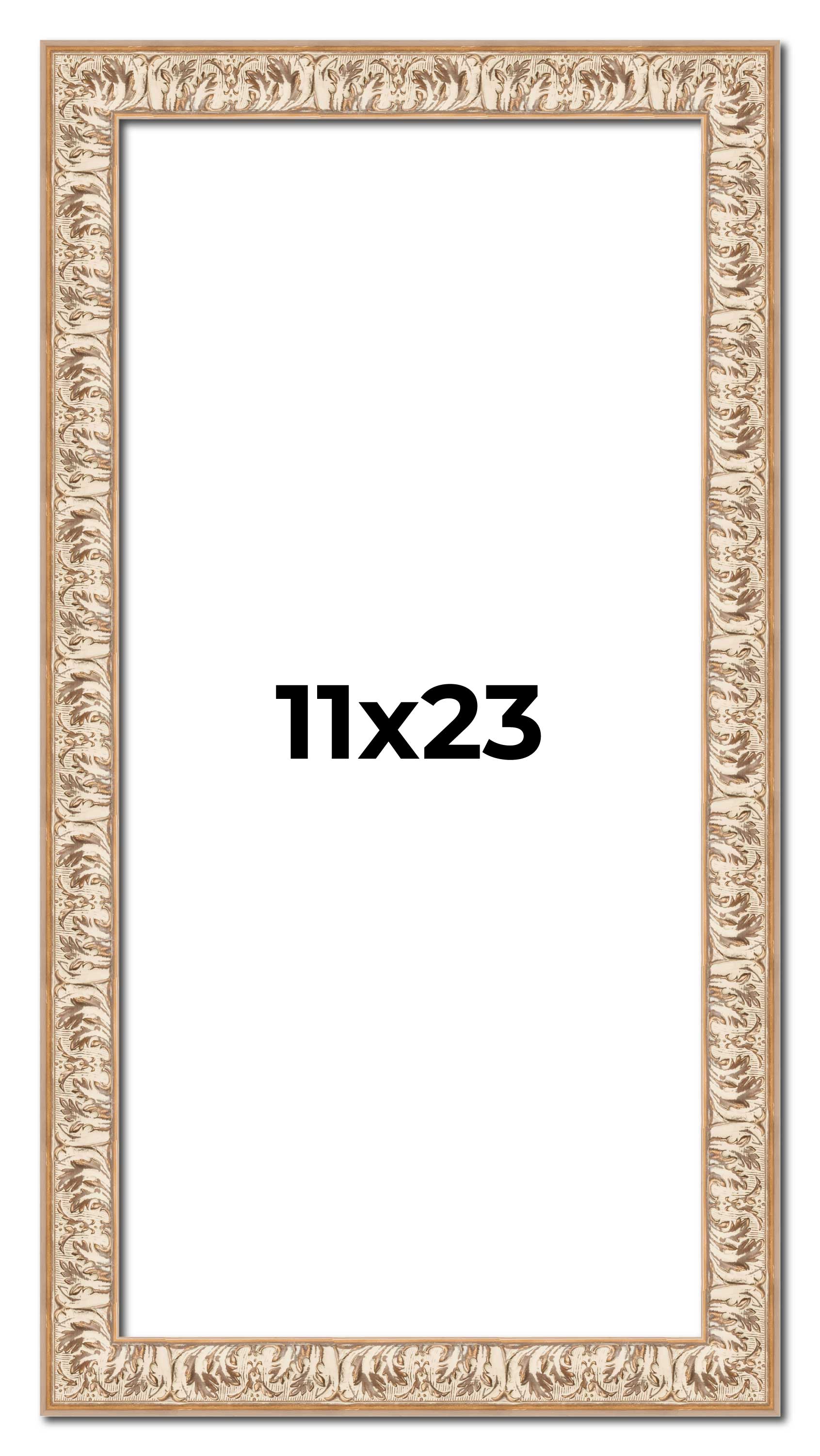 11x23 Frame White Real Wood Picture Frame Width 1.5 inches | Interior Frame Dept main product image