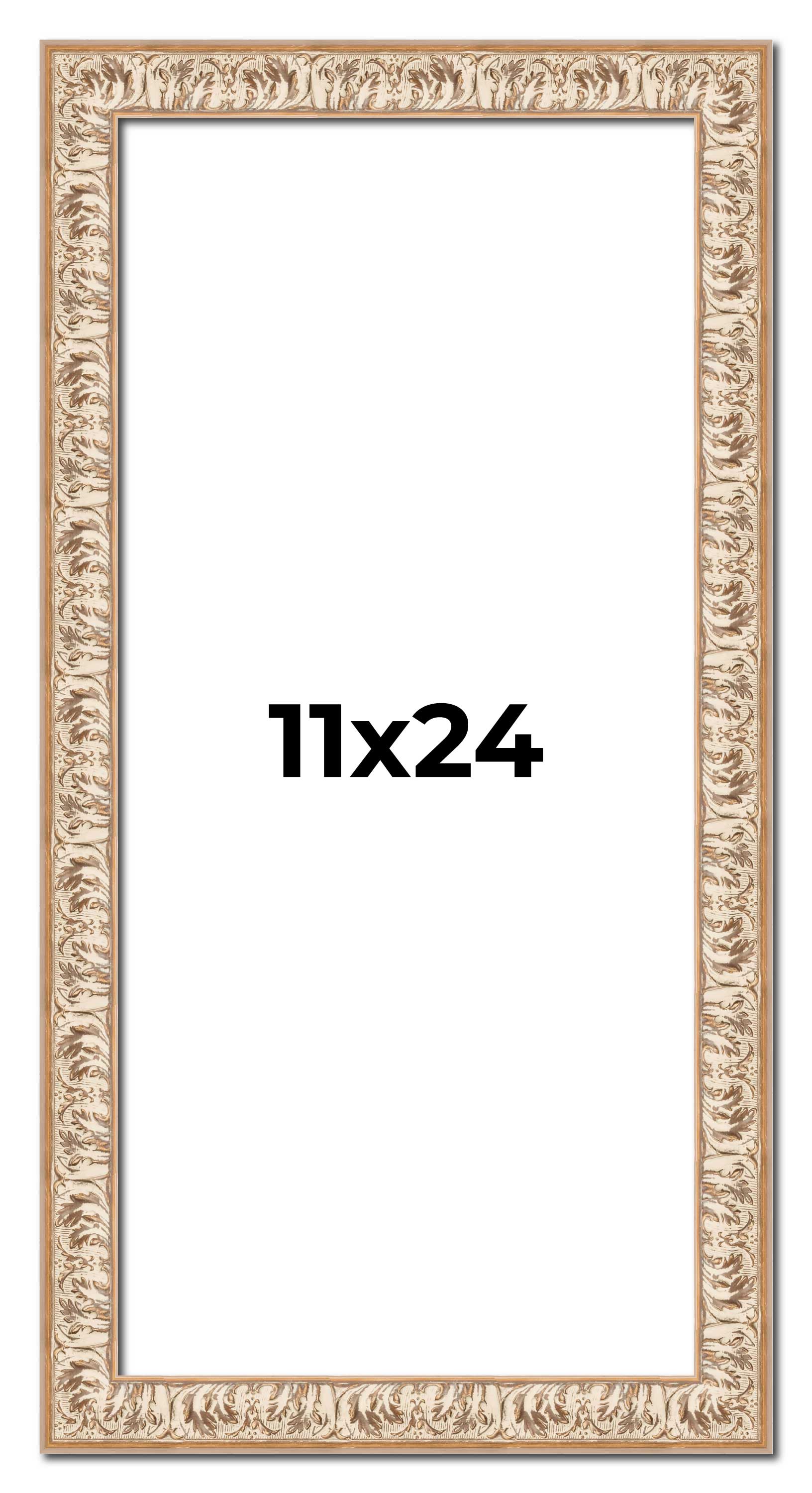 11x24 Frame White Real Wood Picture Frame Width 1.5 inches | Interior Frame Dept main product image