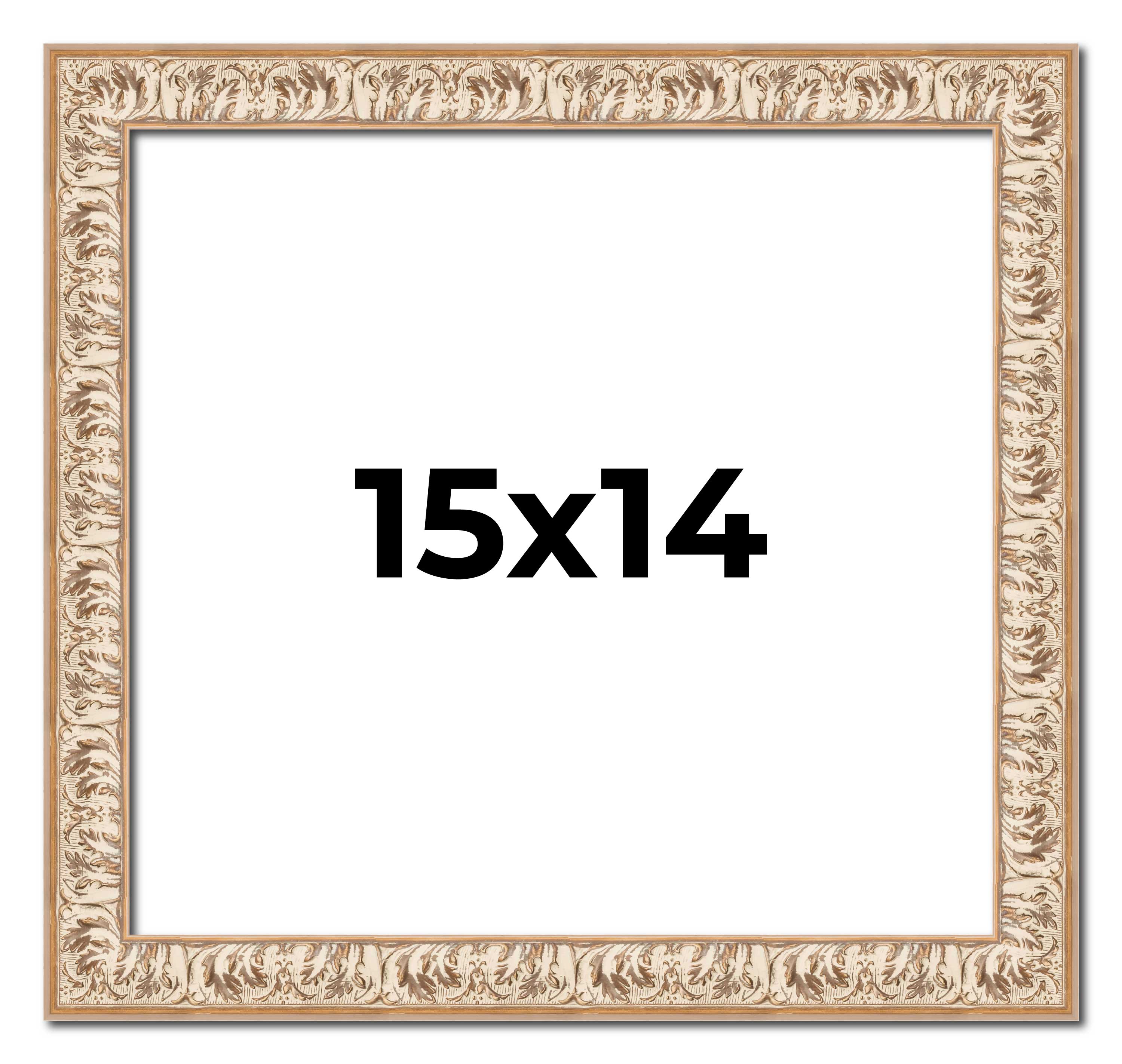 15x14 Frame White Real Wood Picture Frame Width 1.5 inches | Interior Frame Dept main product image