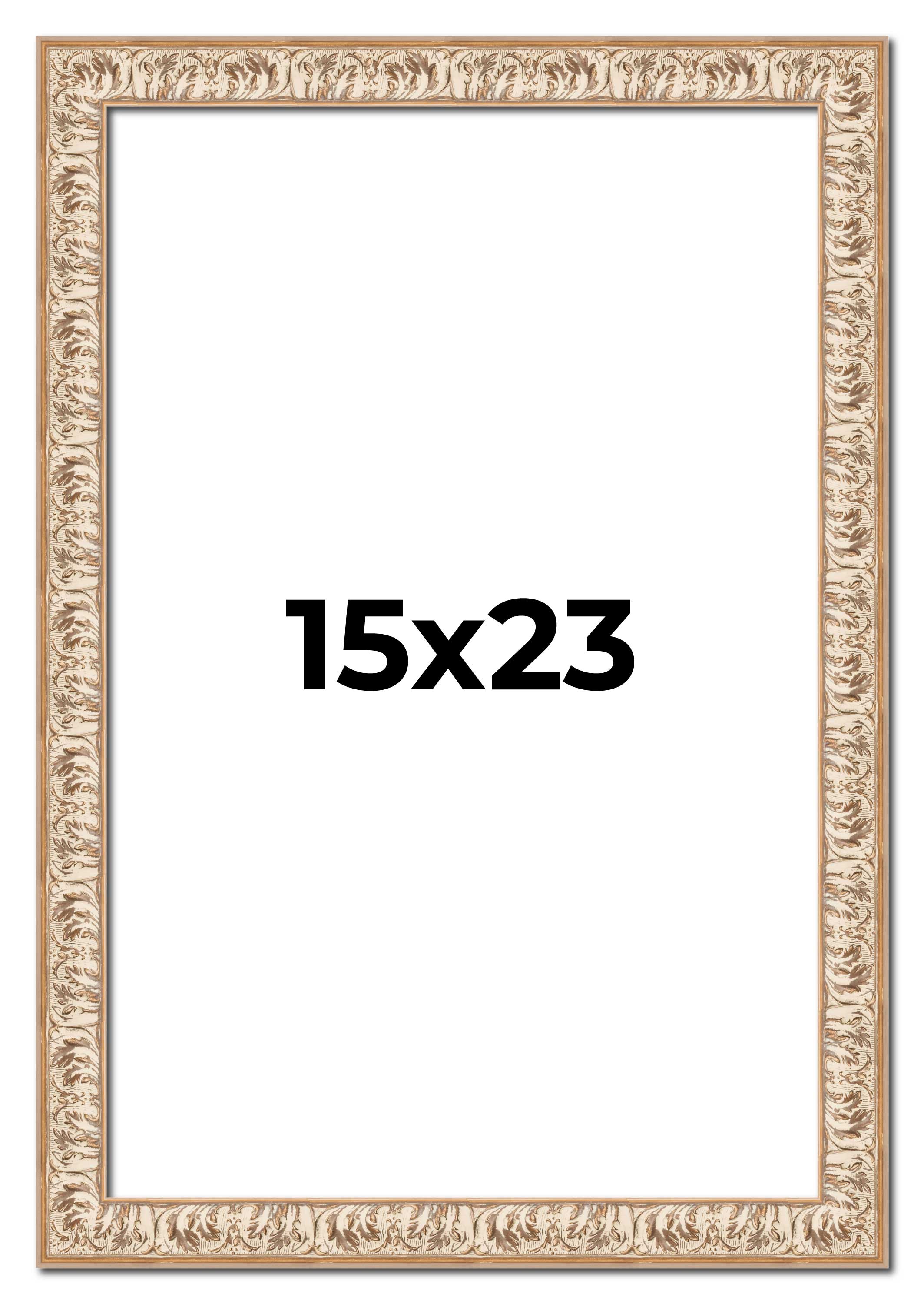15x23 Frame White Real Wood Picture Frame Width 1.5 inches | Interior Frame Dept main product image