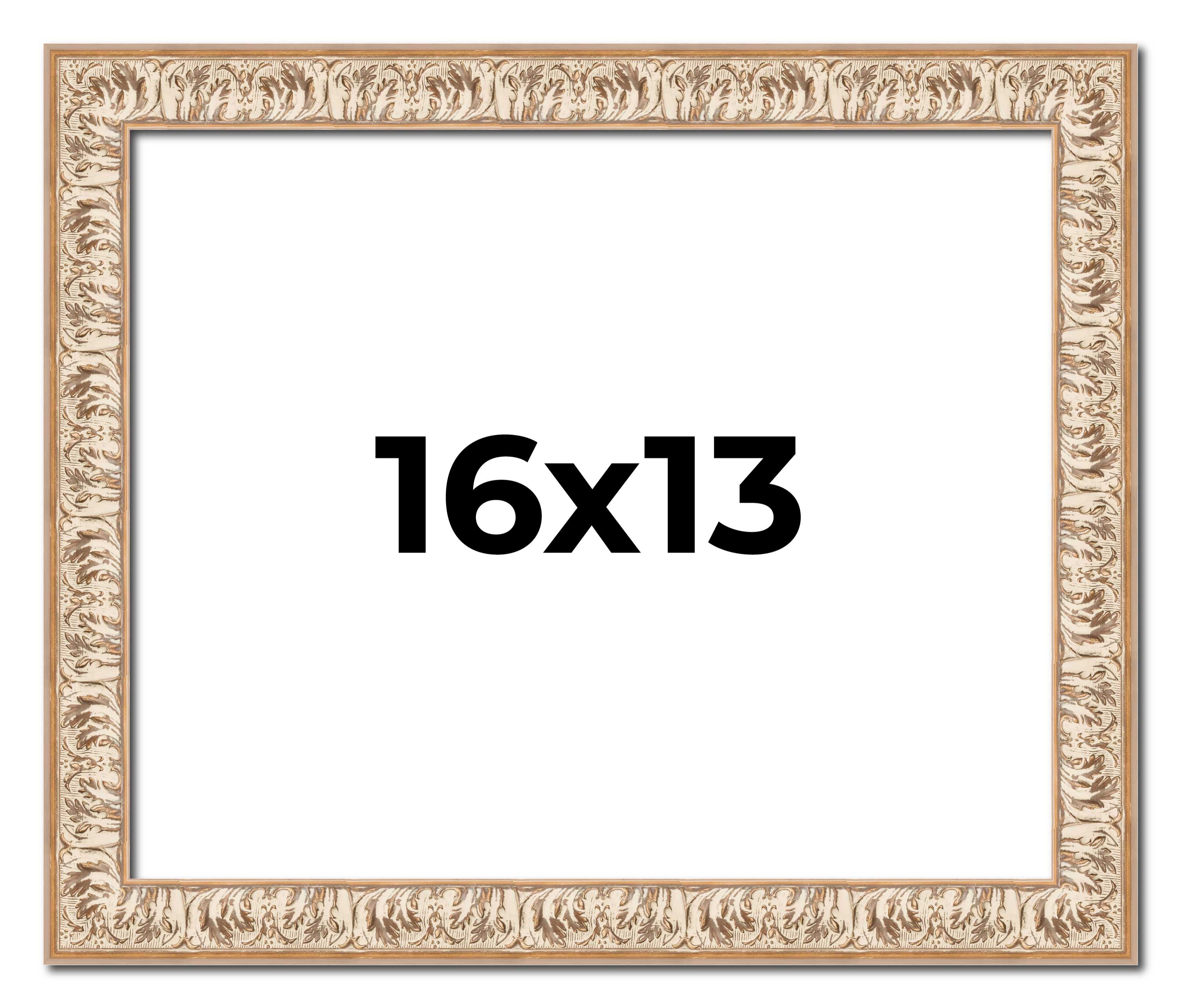 16x13 Frame White Real Wood Picture Frame Width 1.5 inches | Interior Frame Dept main product image