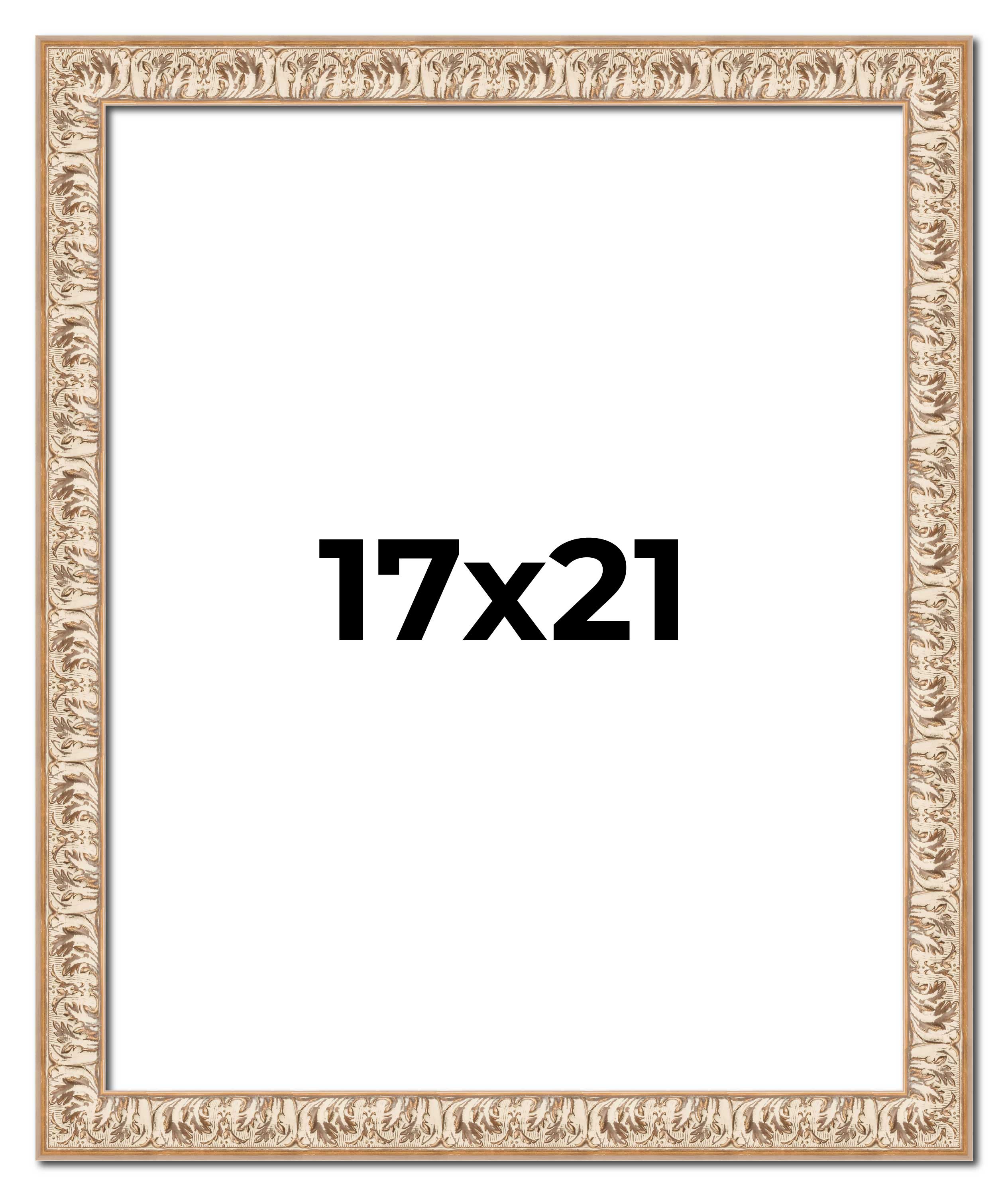 17x21 Frame White Real Wood Picture Frame Width 1.5 inches | Interior Frame Dept main product image