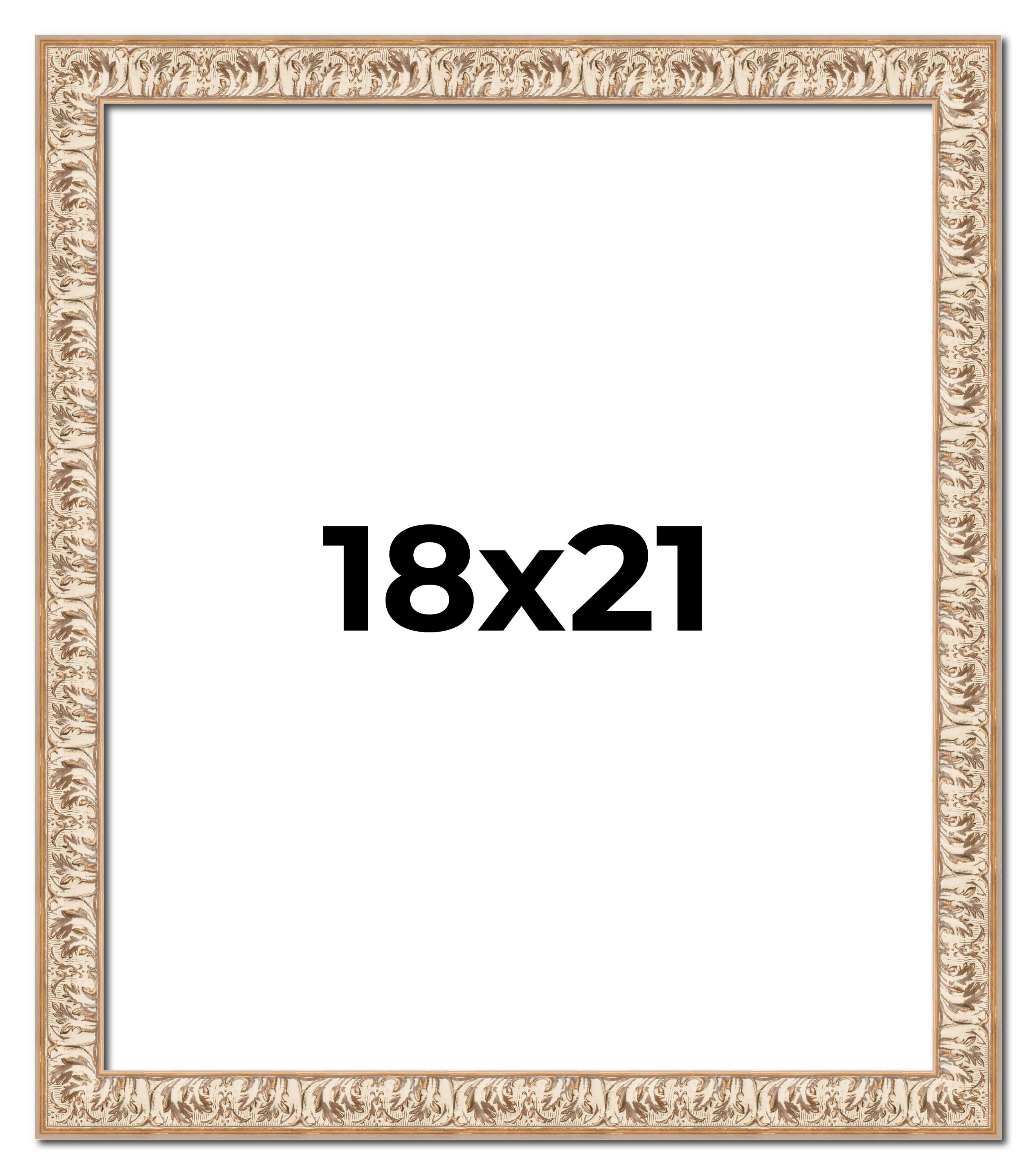 18x21 Frame White Real Wood Picture Frame Width 1.5 inches | Interior Frame Dept main product image