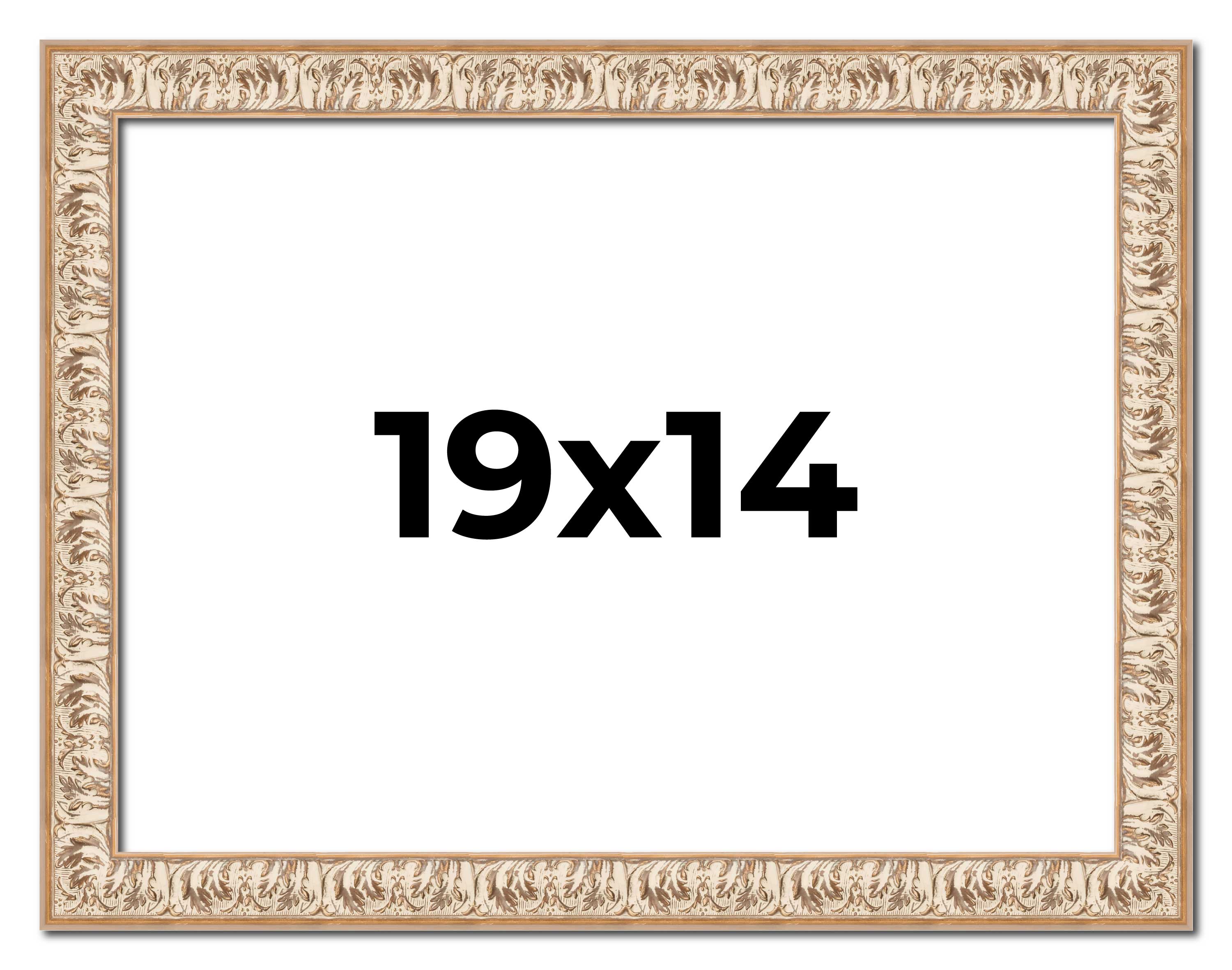 19x14 Frame White Real Wood Picture Frame Width 1.5 inches | Interior Frame Dept main product image