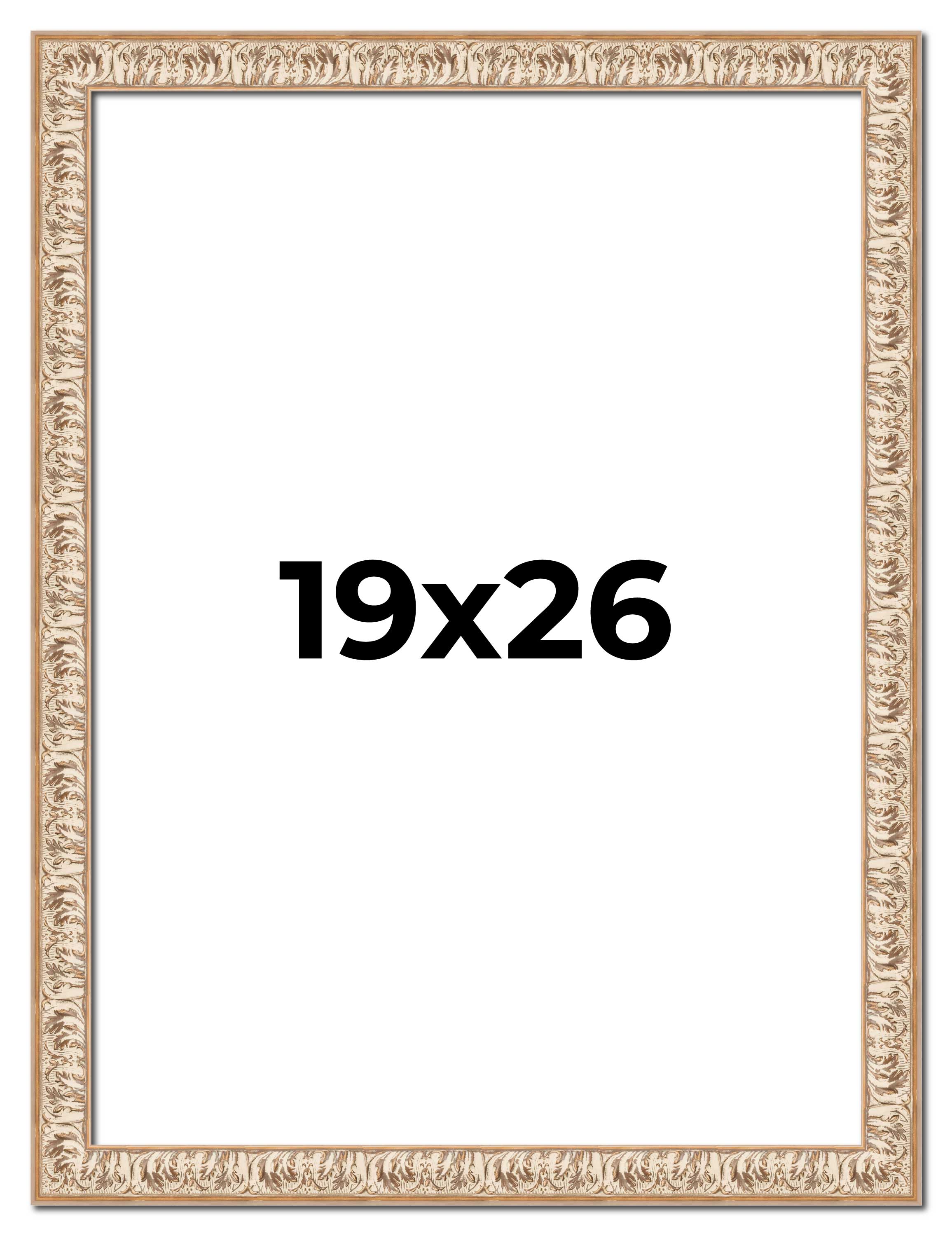 19x26 Frame White Real Wood Picture Frame Width 1.5 inches | Interior Frame Dept main product image