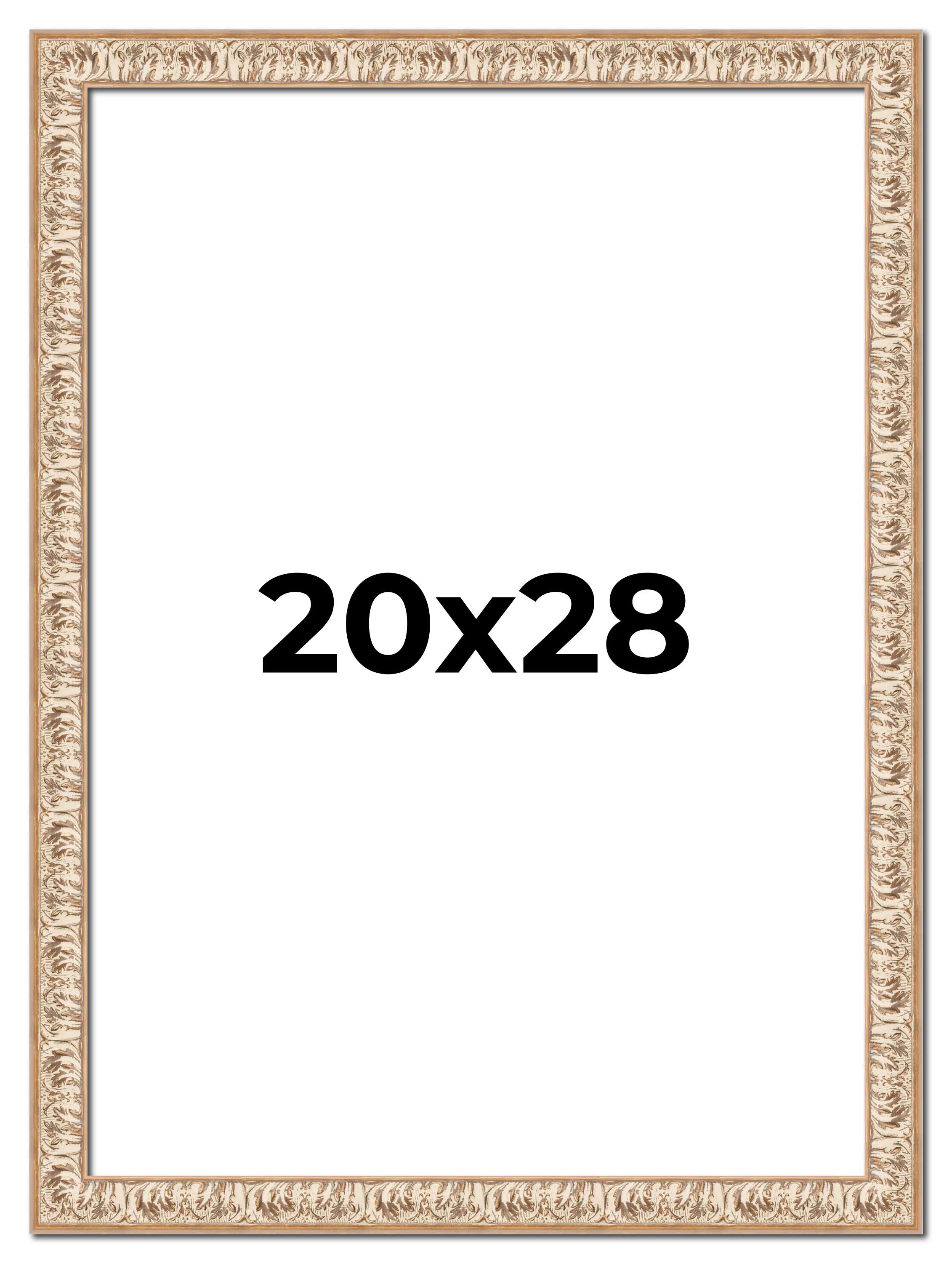 20x28 Frame White Real Wood Picture Frame Width 1.5 inches | Interior Frame Dept main product image
