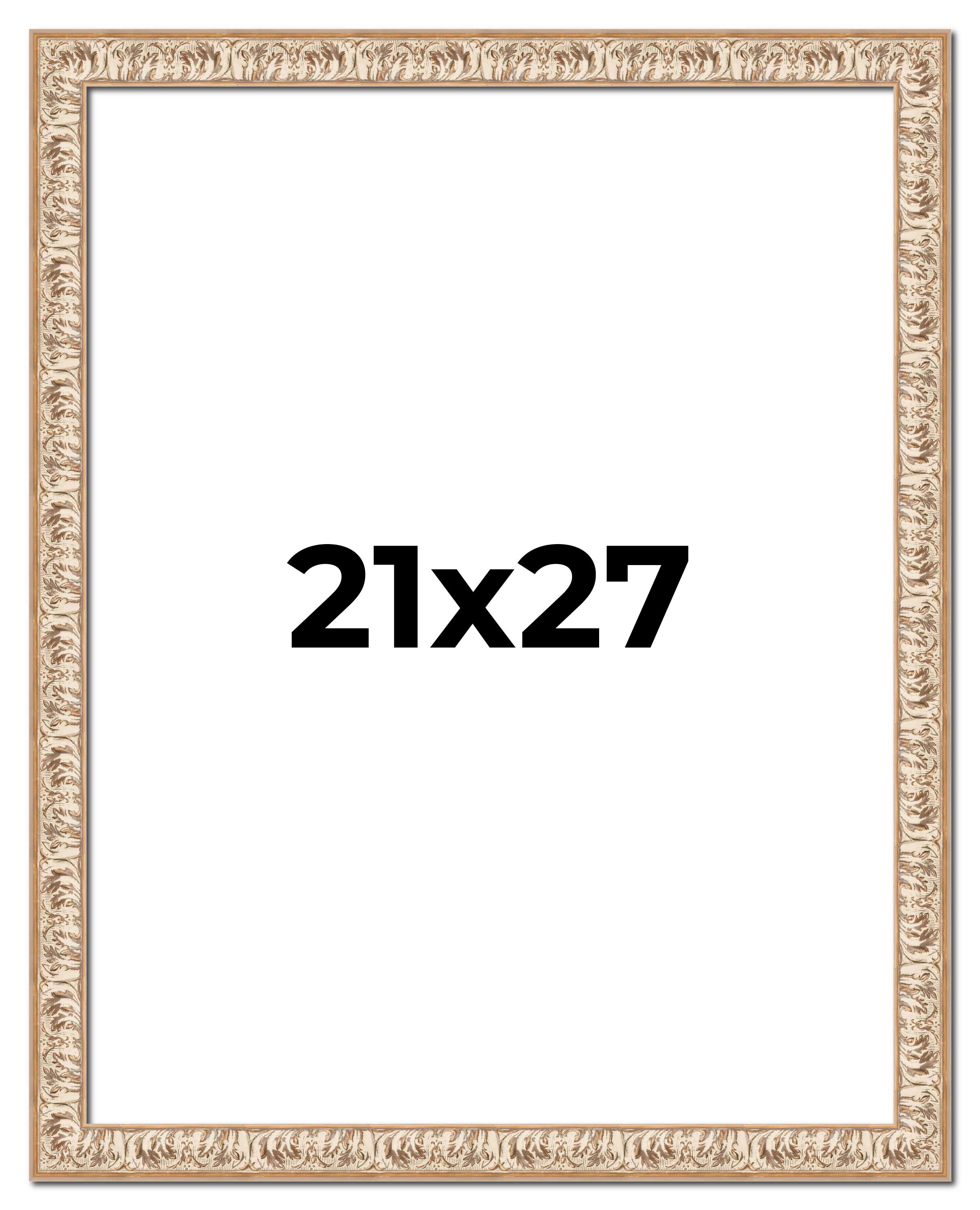 21x27 Frame White Real Wood Picture Frame Width 1.5 inches | Interior Frame Dept main product image