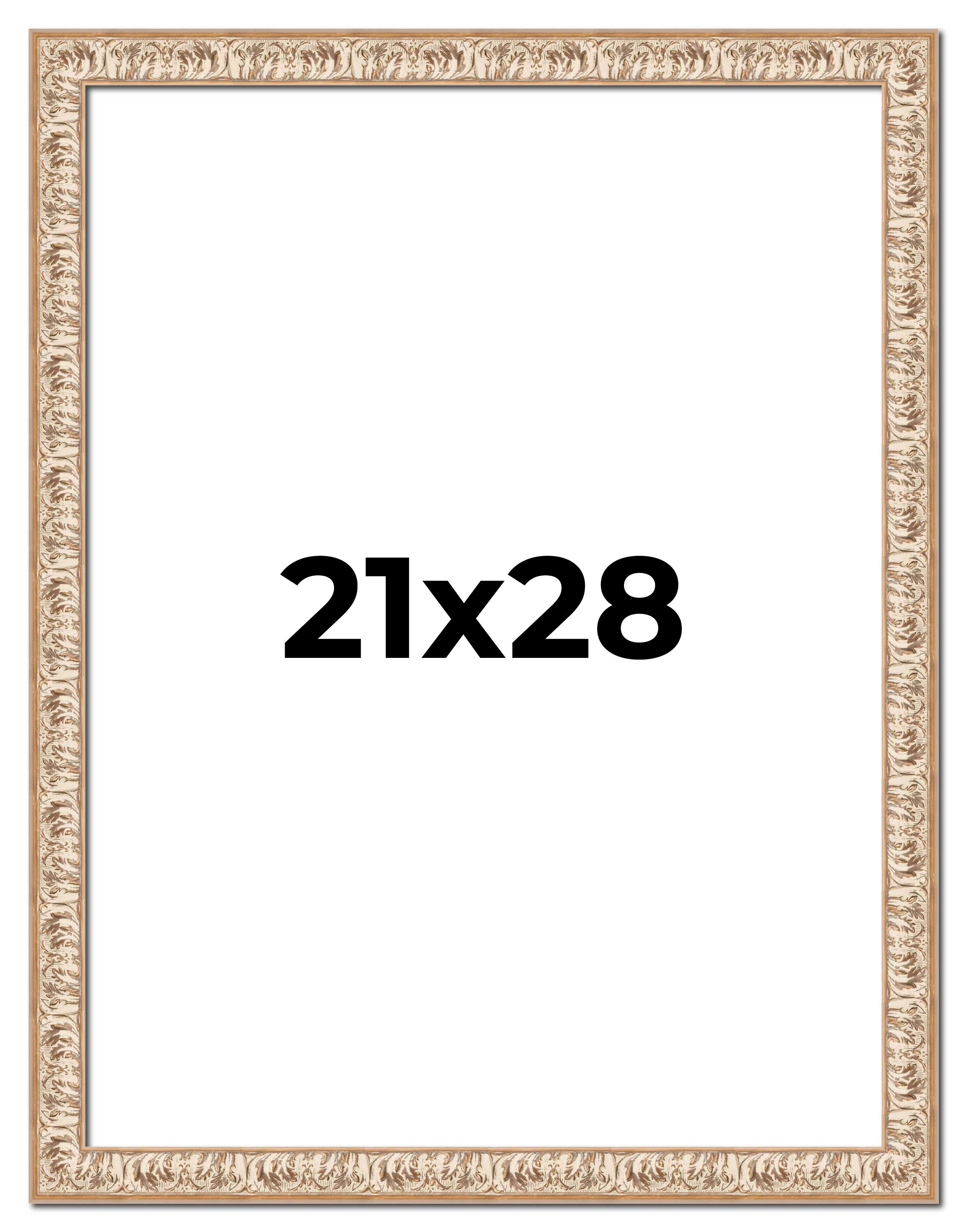 21x28 Frame White Real Wood Picture Frame Width 1.5 inches | Interior Frame Dept main product image