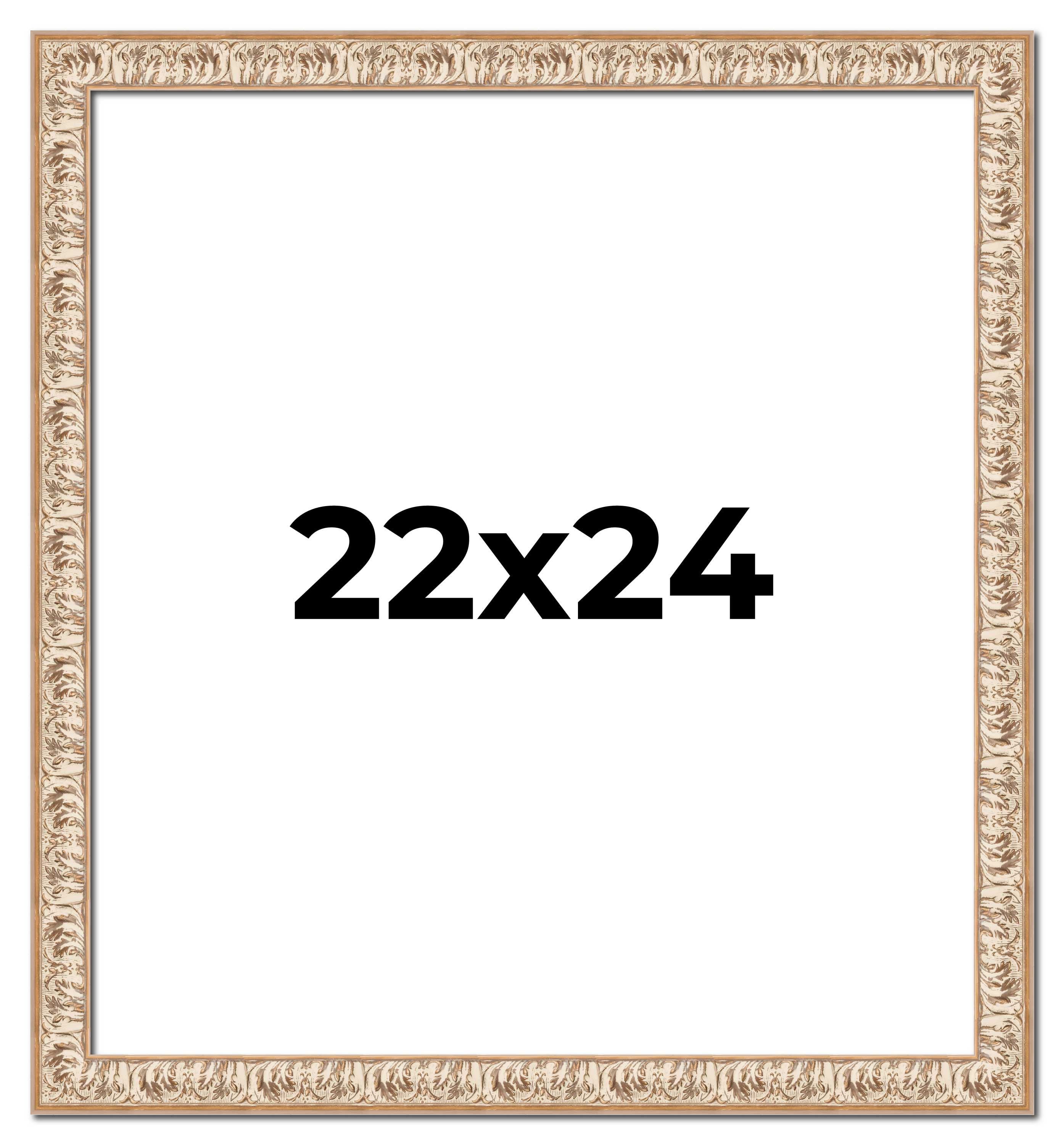 22x24 Frame White Real Wood Picture Frame Width 1.5 inches | Interior Frame Dept main product image