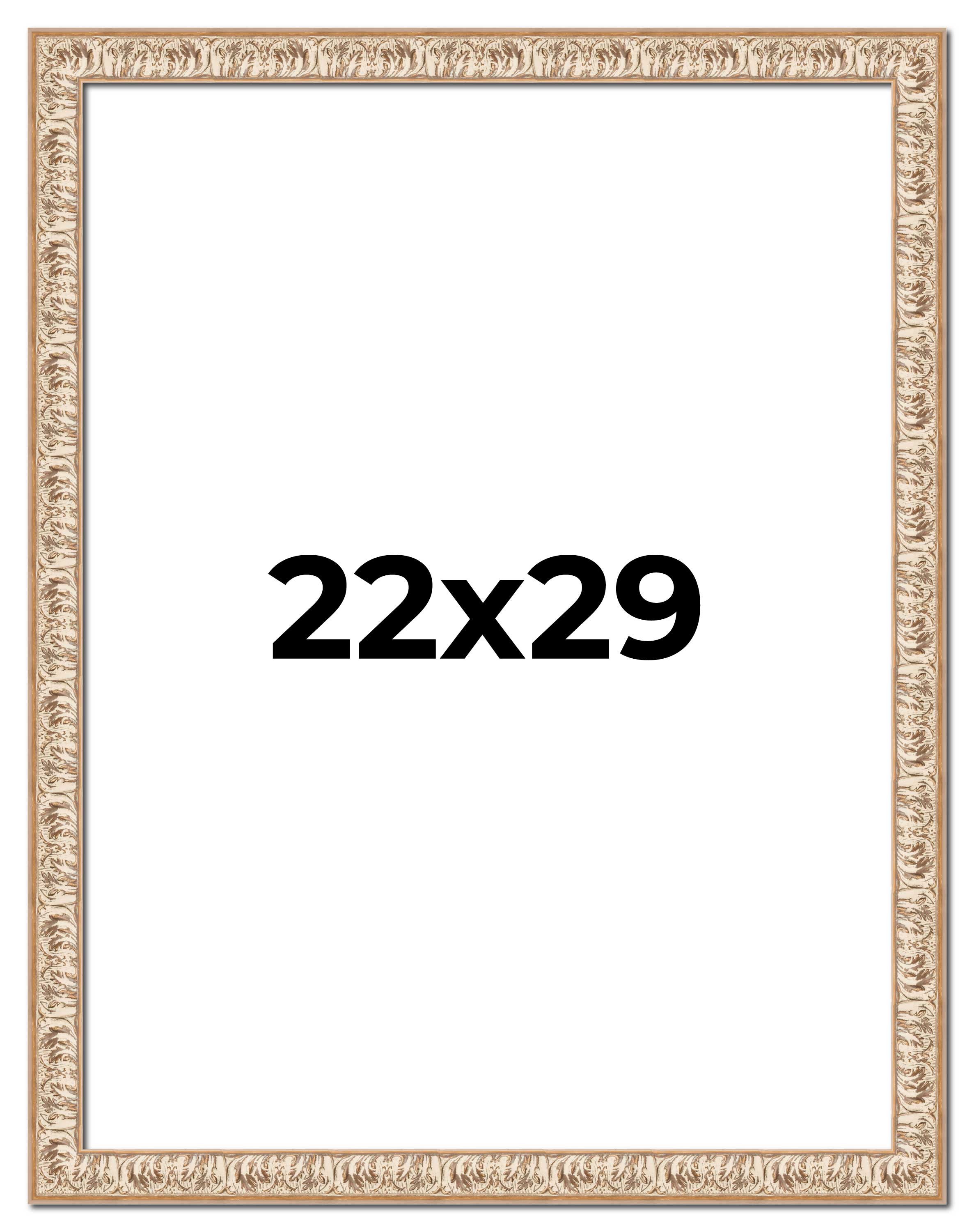 22x29 Frame White Real Wood Picture Frame Width 1.5 inches | Interior Frame Dept main product image