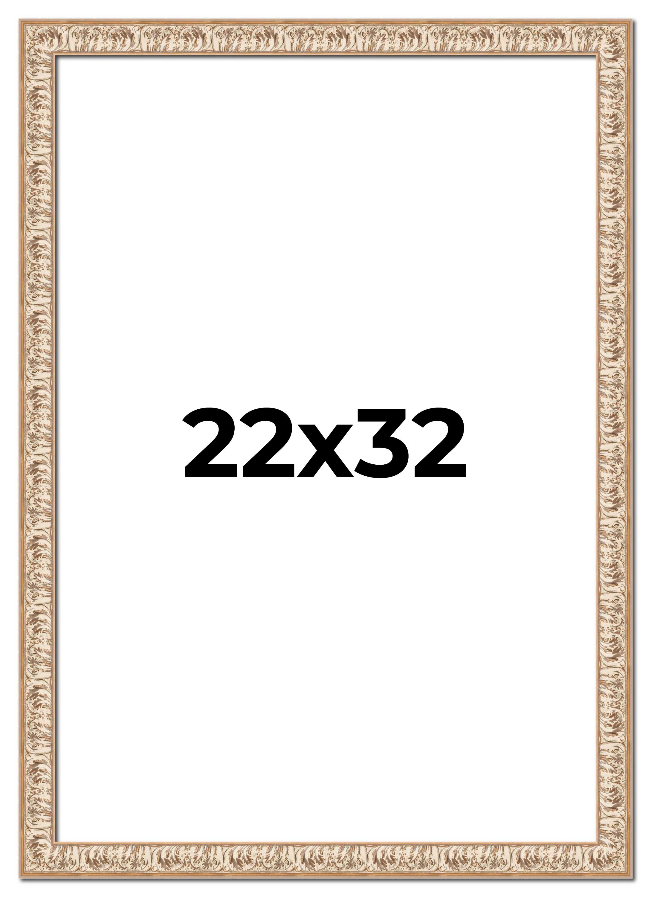 22x32 Frame White Real Wood Picture Frame Width 1.5 inches | Interior Frame Dept main product image