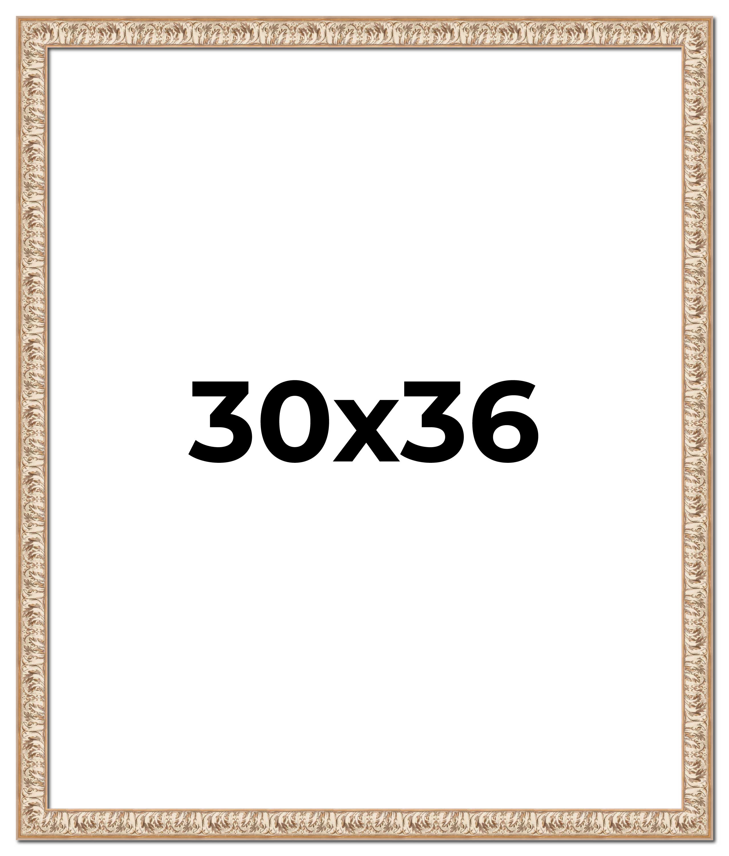 30x36 Frame White Real Wood Picture Frame Width 1.5 inches | Interior Frame Dept main product image