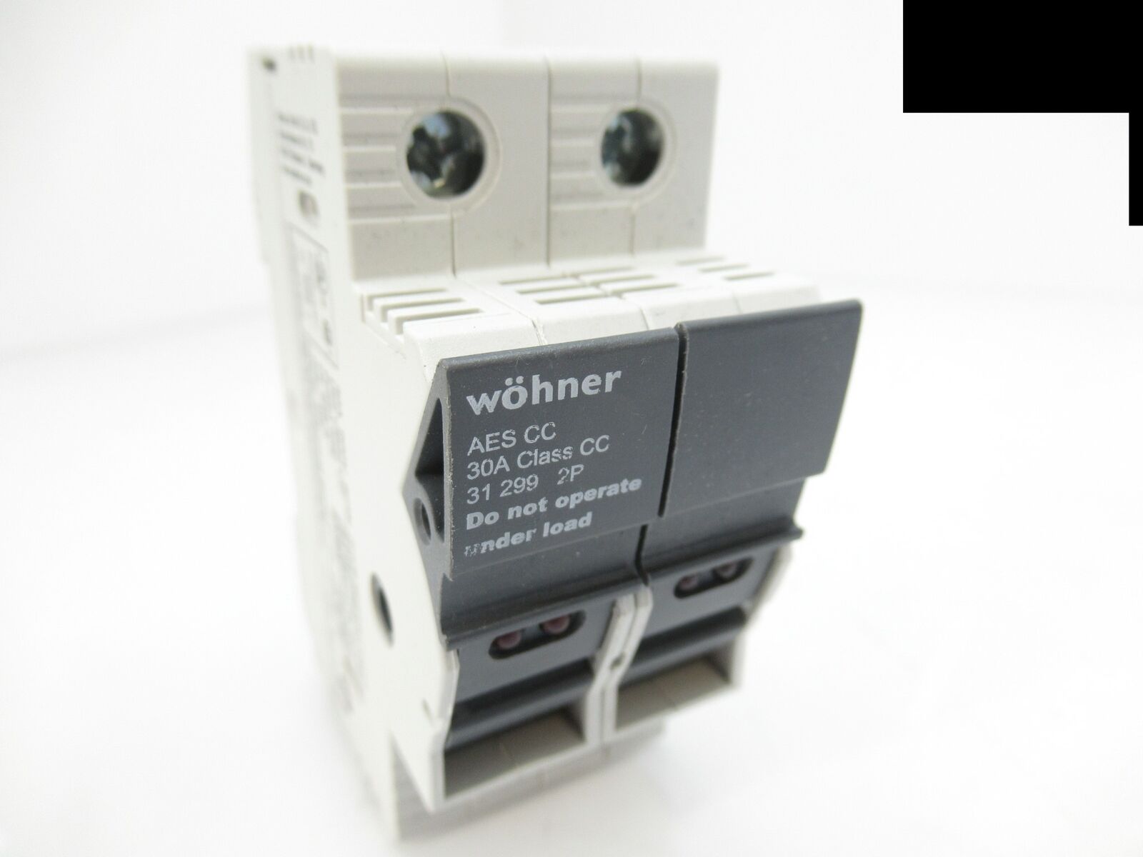 31 299 2P Wohner Fuse Holder 2 Poles, Class CC, Finger Safe with