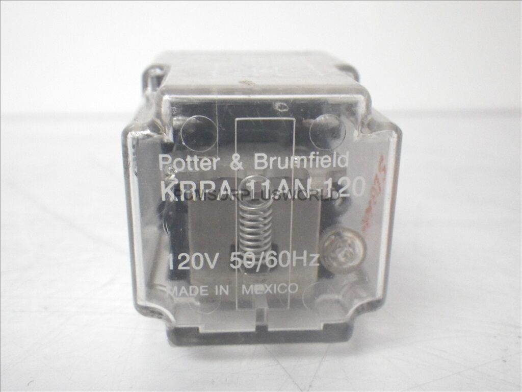 Lot of 2 Potter /& Brumfield KRPA-11AN-120 Relay 120Volt 50//60Hz 8Pin