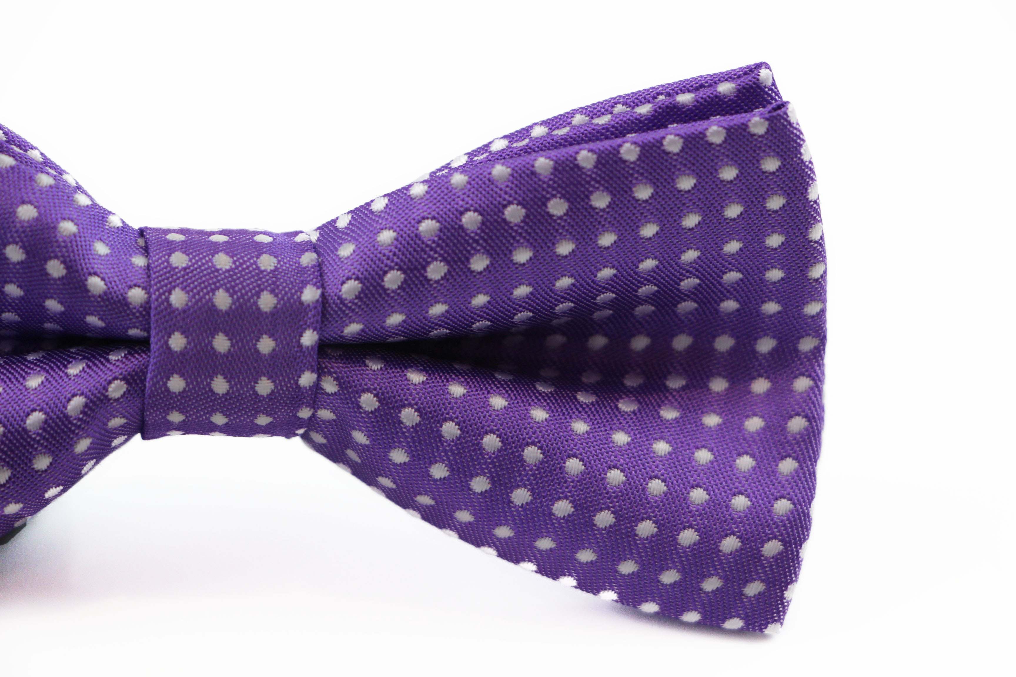 Boys Toddler Kids White Polka Dot Pattern Bow Tie Wedding School Pageboy Bowtie - Picture 26 of 38