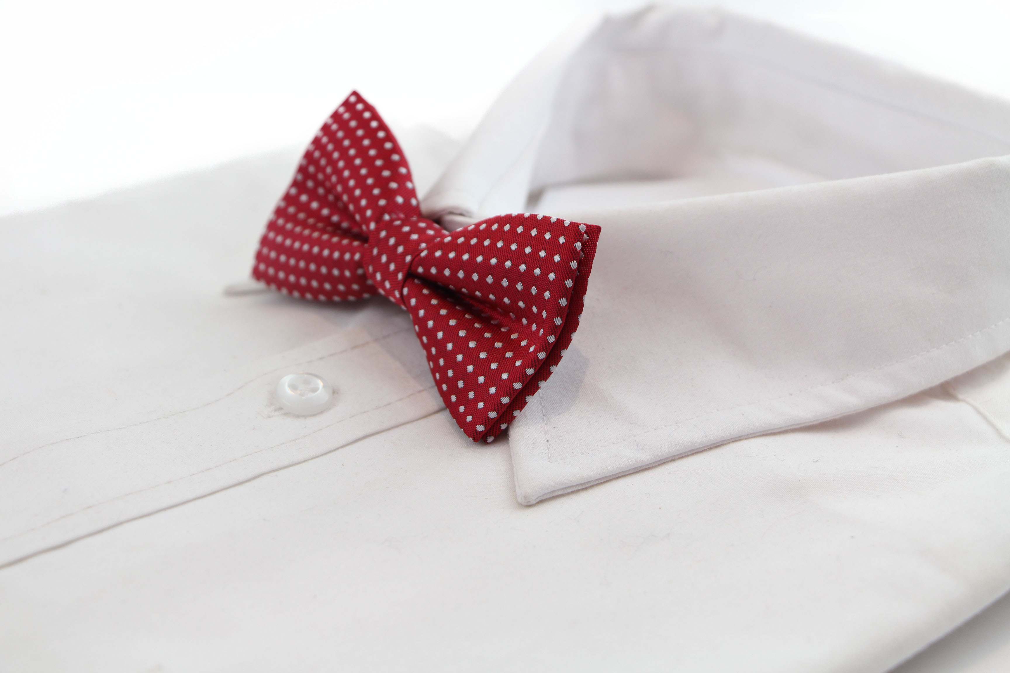 Boys Toddler Kids White Polka Dot Pattern Bow Tie Wedding School Pageboy Bowtie - Picture 27 of 38
