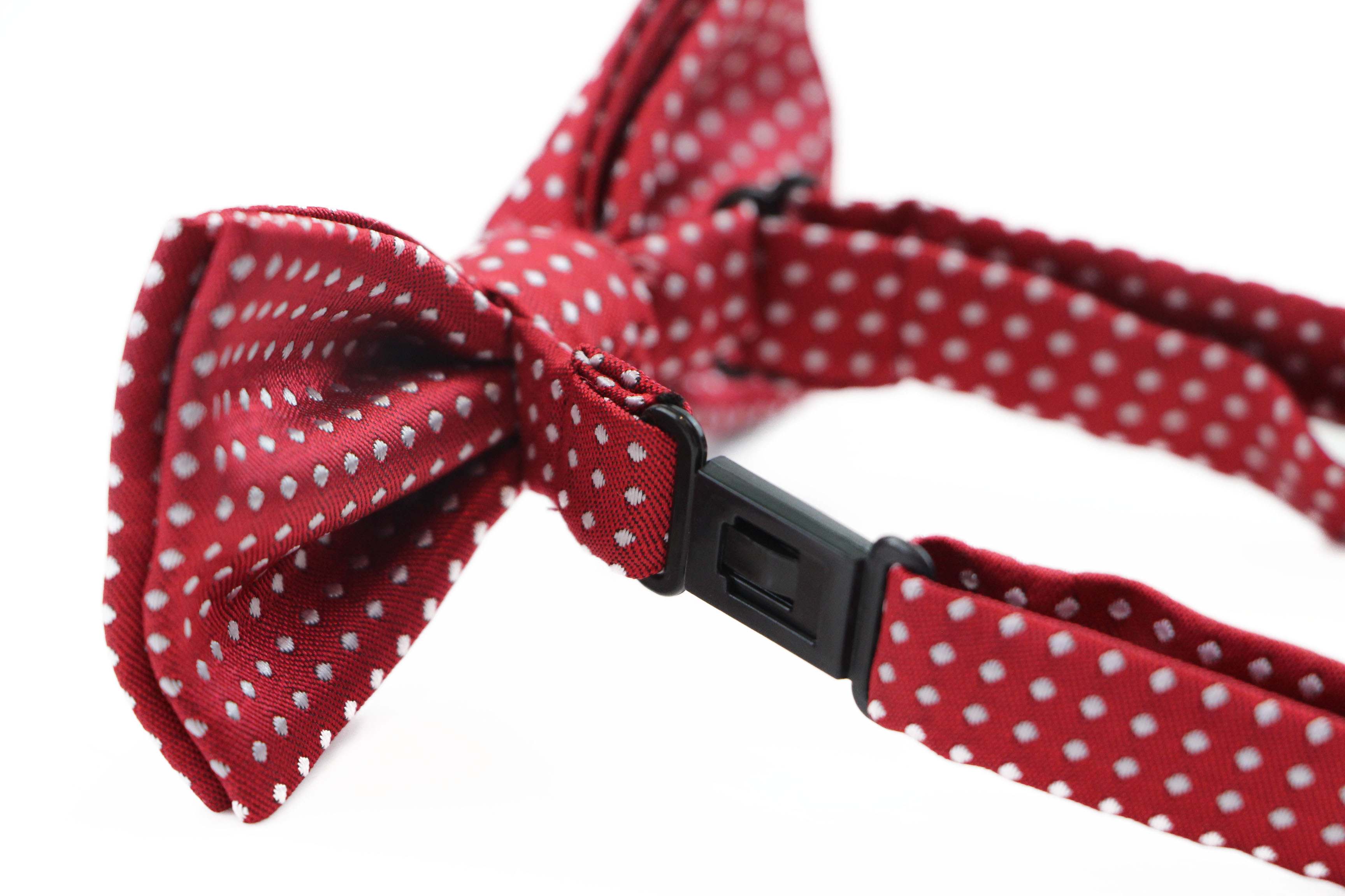 Boys Toddler Kids White Polka Dot Pattern Bow Tie Wedding School Pageboy Bowtie - Picture 28 of 38