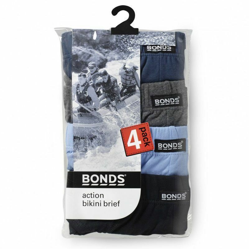 Mens Bonds Action Hipster Brief Jocks 4 Pack Underwear Black Undies eBay