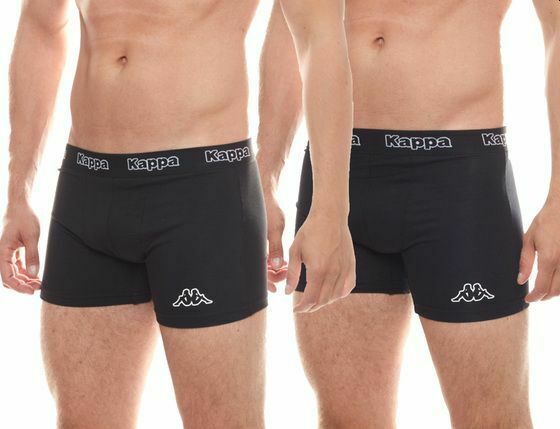 2 x Kappa Trunks Mens Black Boxers Underwear Trunk Boxer Shorts S M L Xl Xxl - Picture 12 of 23