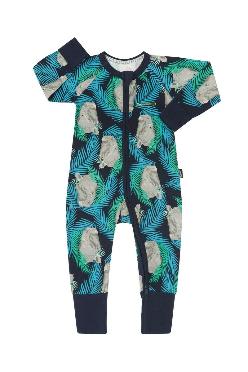 Bonds Baby Wondersuit Zippy Printed Baby Long Sleeve Boy Girl Pyjamas Sleep - Picture 5 of 8