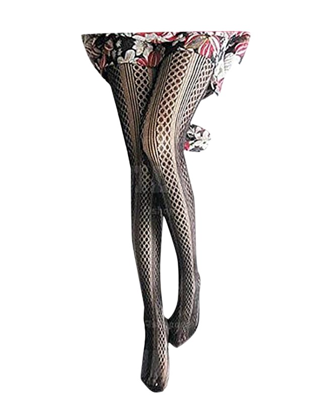 Womens Sexy Black Fishnet Pattern Stretch Stockings Pantyhose Tights One Size - Bild 12 von 53