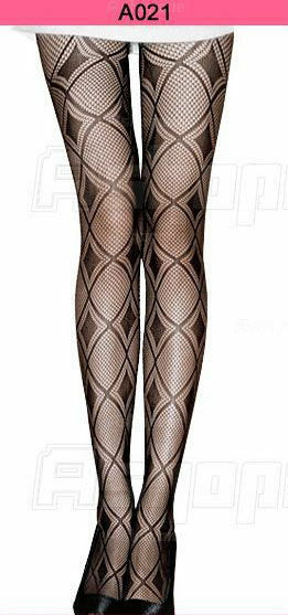 Womens Sexy Black Fishnet Pattern Stretch Stockings Pantyhose Tights One Size - Bild 45 von 53
