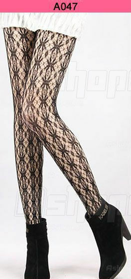 Womens Sexy Black Fishnet Pattern Stretch Stockings Pantyhose Tights One Size - Bild 49 von 53