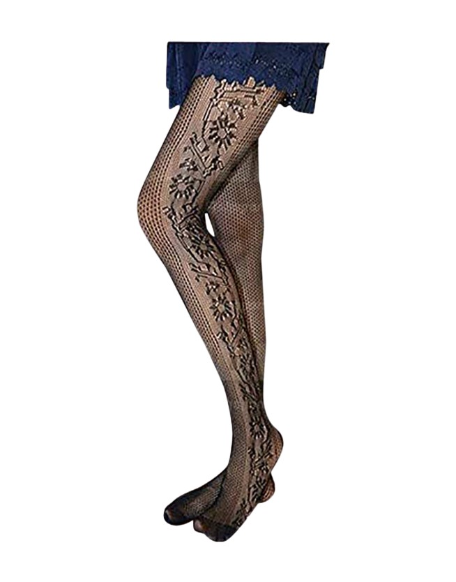 Womens Sexy Black Fishnet Pattern Stretch Stockings Pantyhose Tights One Size - Bild 52 von 53