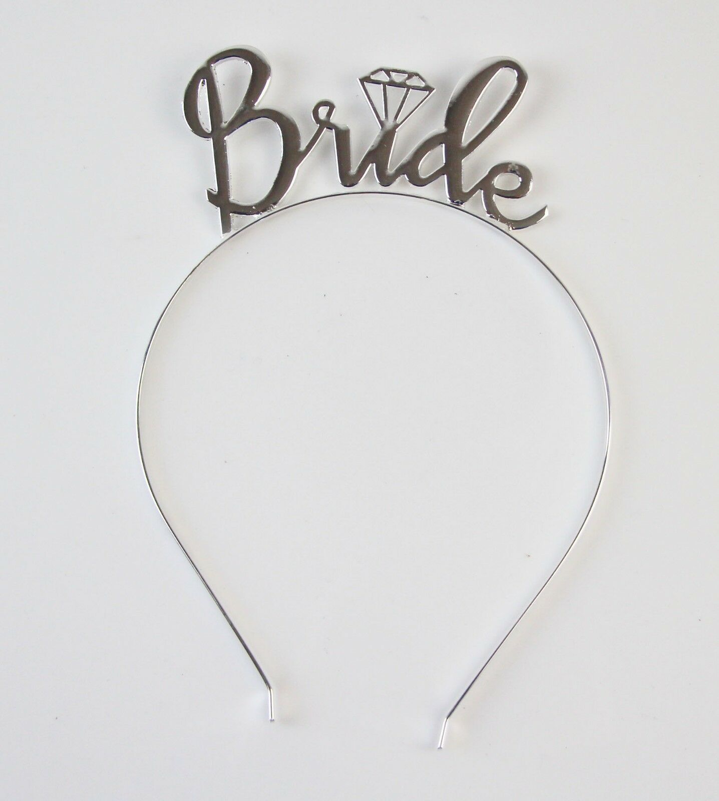 Bridal Tiara Bride To Be Bridesmaid Shower Hens Party Silver Crown Headband - Picture 13 of 18