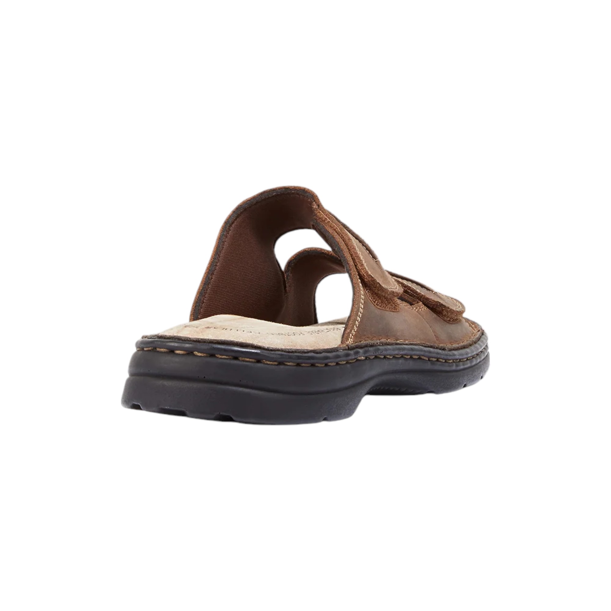 Mens Hush Puppies Slider Brown Sandals Slip On Leather  display picture 1