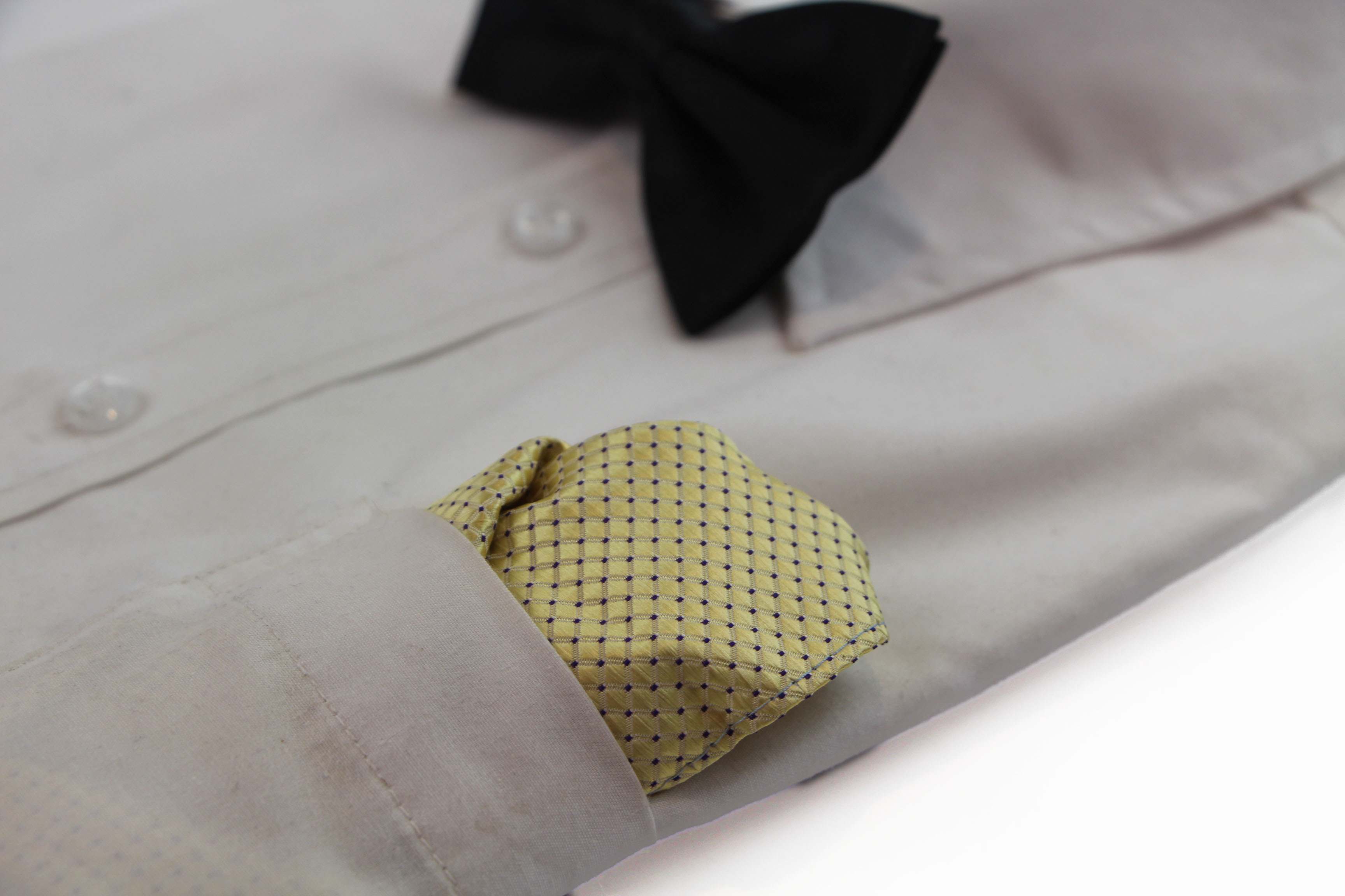 100% Silk Mens Pocket Square Hanky Handkerchief + Black Satin Bow Tie - Picture 41 of 47