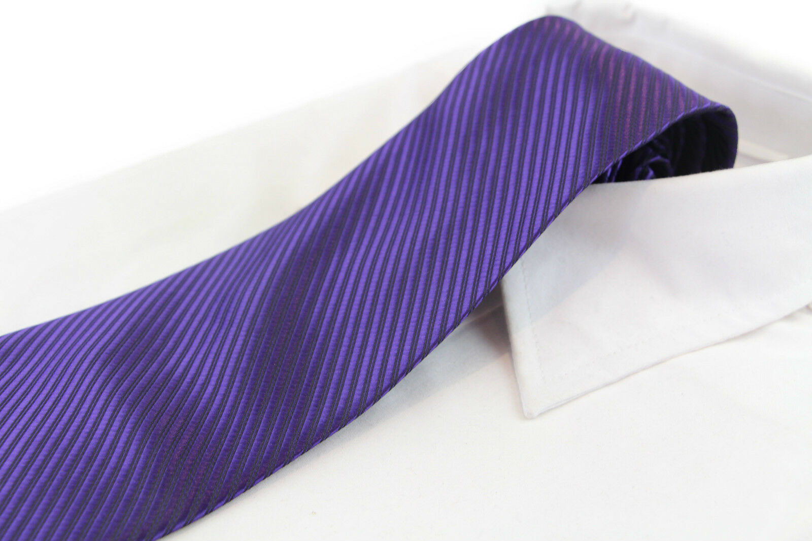 Classic Striped Neck Tie Mens Business Formal Woven Wedding Groomsmen Party - Picture 14 of 63