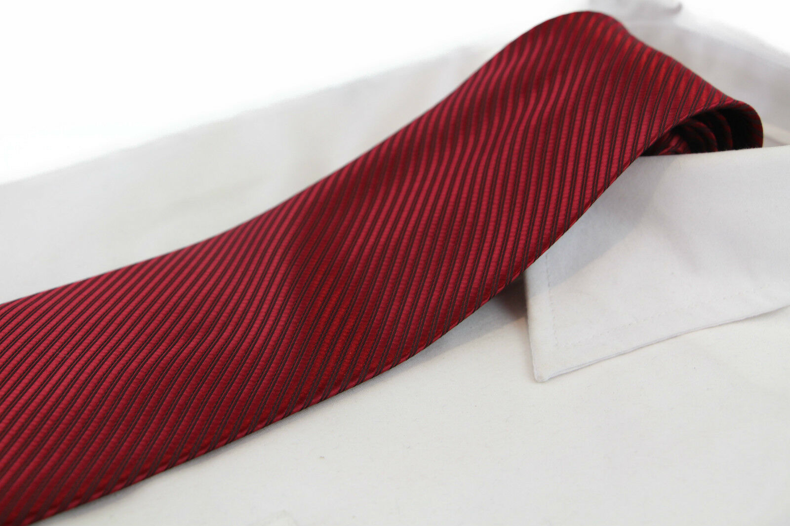 Classic Striped Neck Tie Mens Business Formal Woven Wedding Groomsmen Party - Picture 17 of 63
